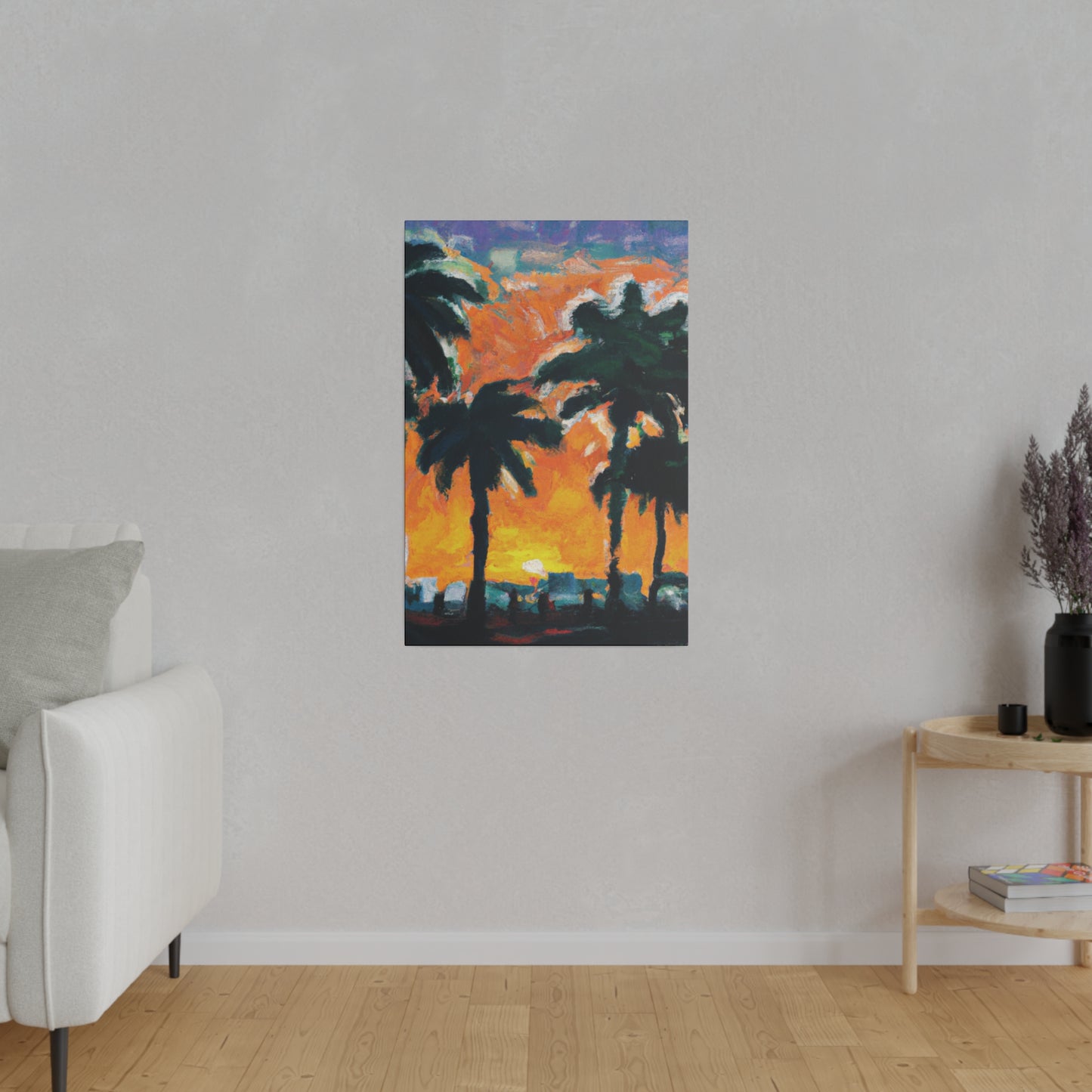 9571T - Miami Beach Sunset Painting Print | Miami | Beach | Sunset | Poster | Home Decor | Wall Art | Canvas