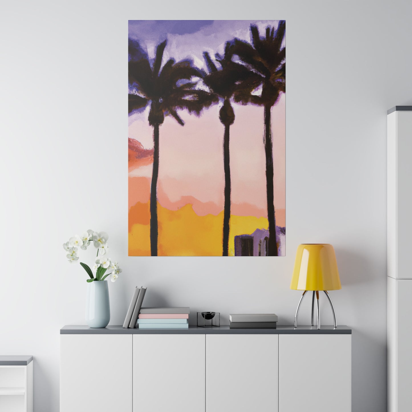 9366G - Miami Beach Sunset Painting Print | Miami | Beach | Sunset | Poster | Home Decor | Wall Art | Canvas