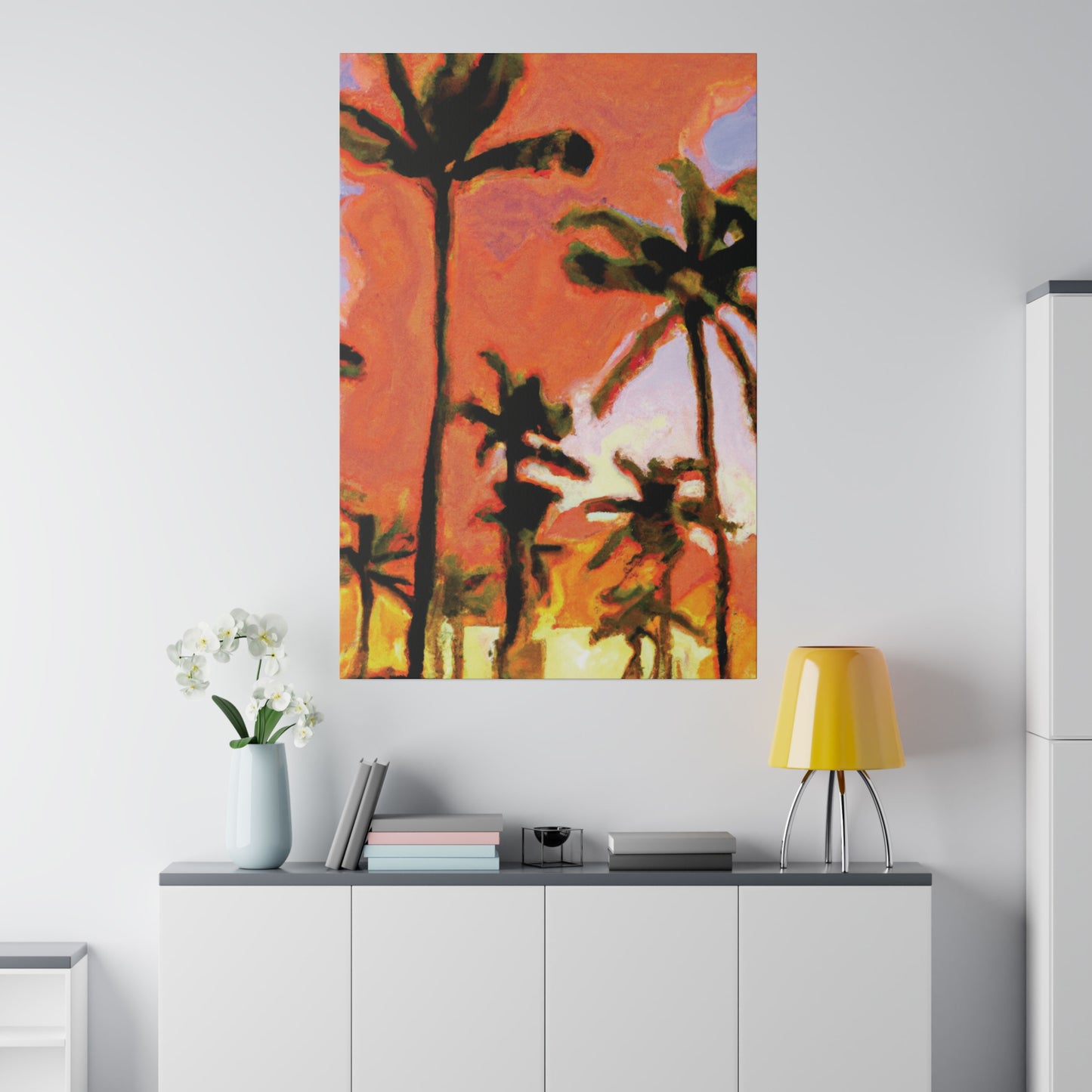 7177X - Miami Beach Sunset Painting Print | Miami | Beach | Sunset | Poster | Home Decor | Wall Art | Canvas