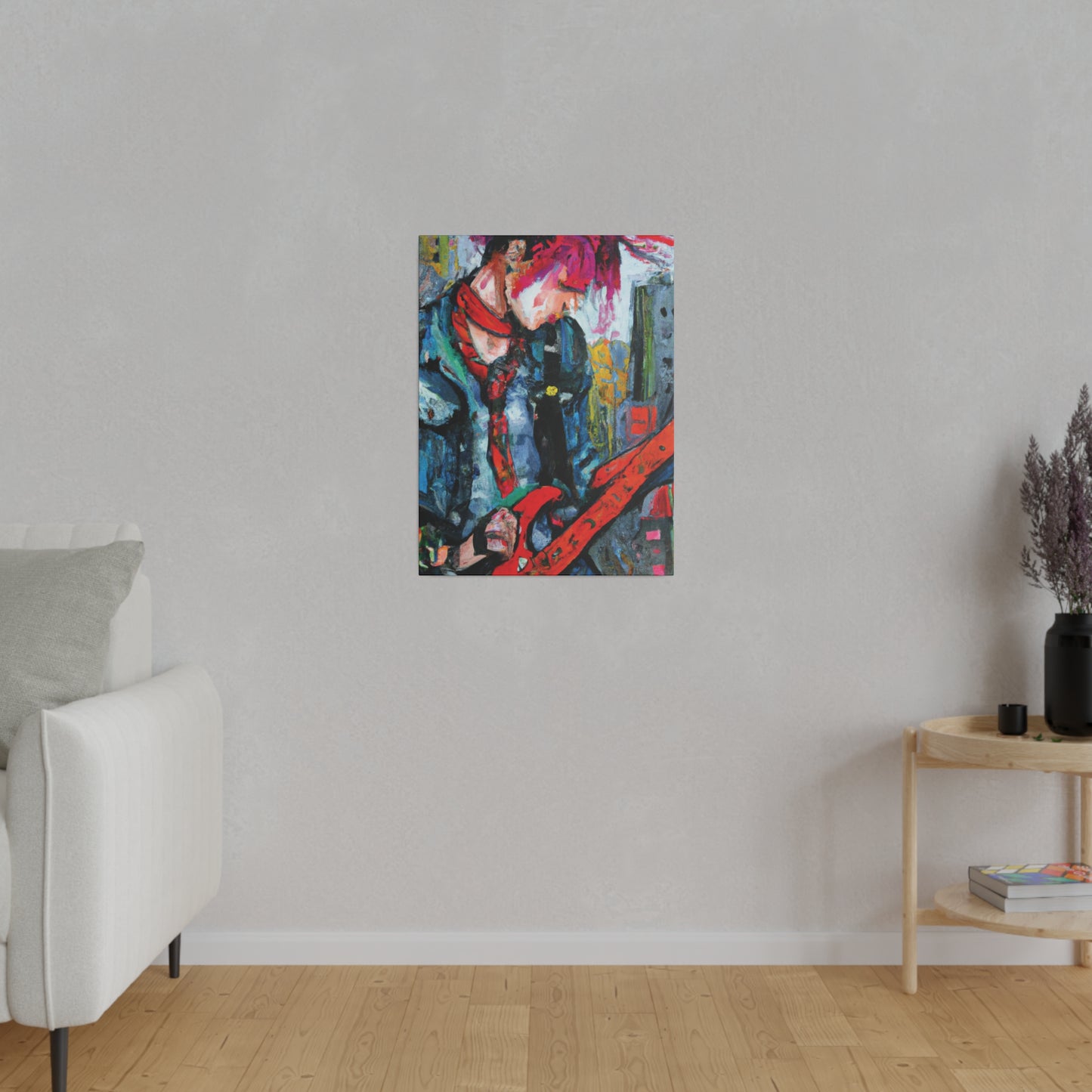 4972T - Rockstar Oil Painting Style Print | Poster | Home Decor | Wall Art | Music Art | Canvas