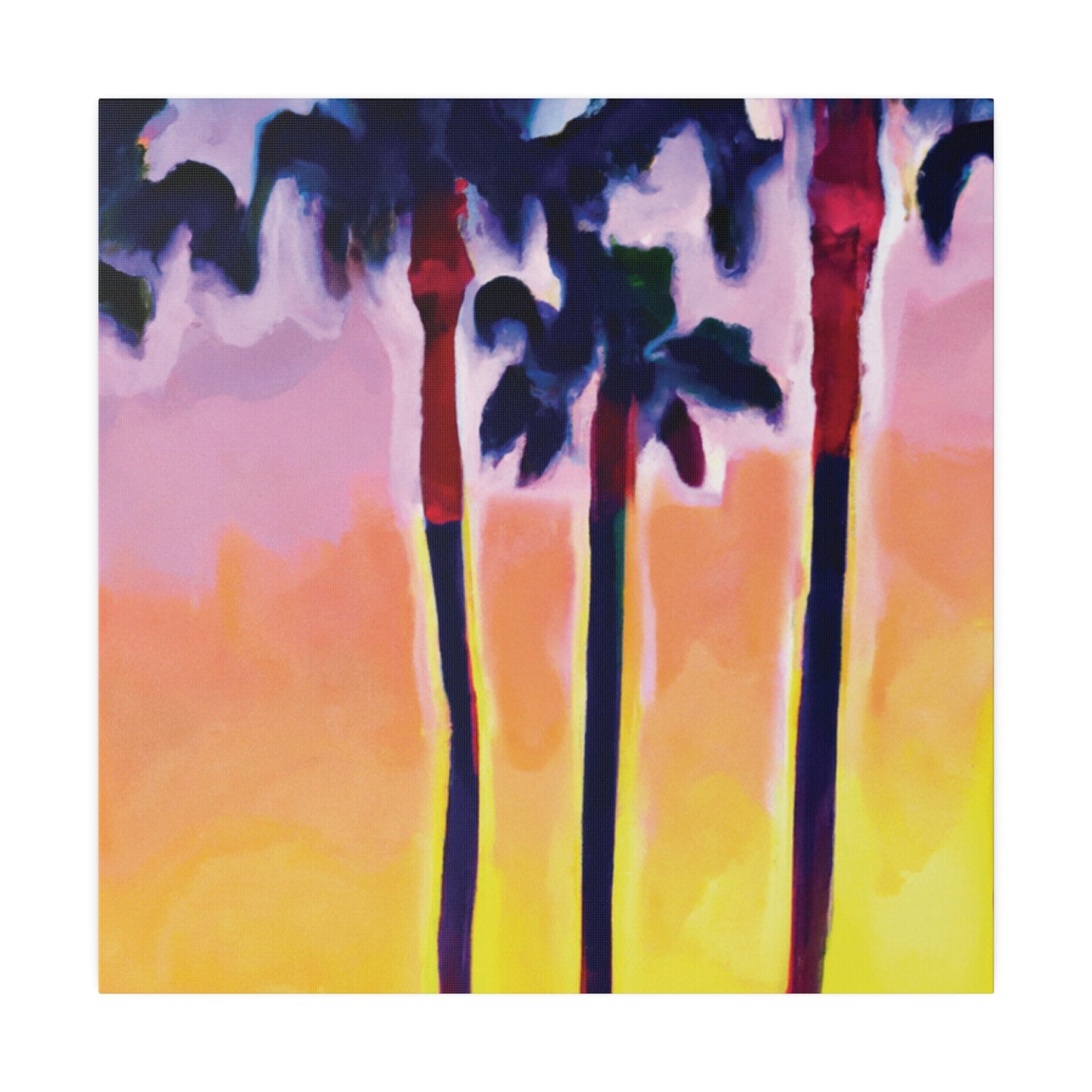 7116C - Miami Beach Sunset Painting Print | Miami | Beach | Sunset | Poster | Home Decor | Wall Art | Canvas