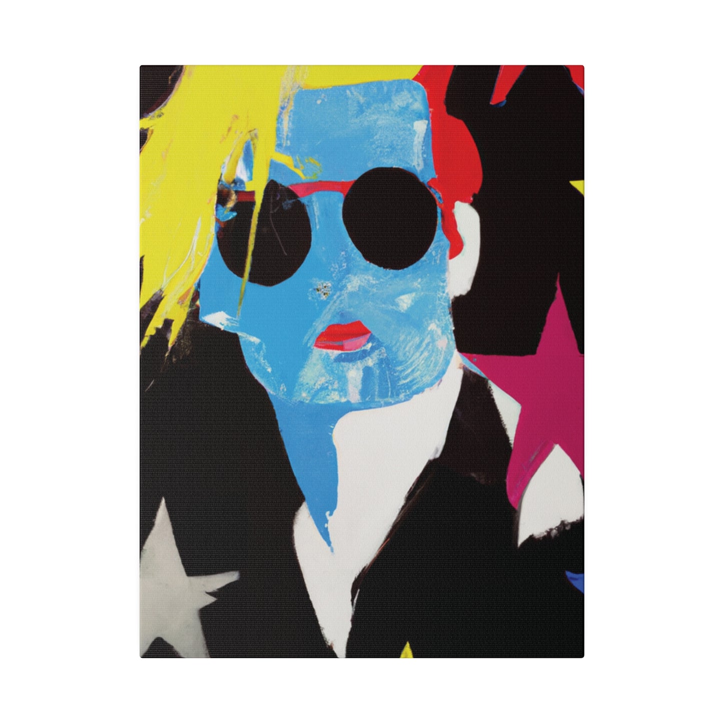 9993U - Rockstar Painting Print | Face | Abstract | Poster | Home Decor | Wall Art | Music Art | Canvas