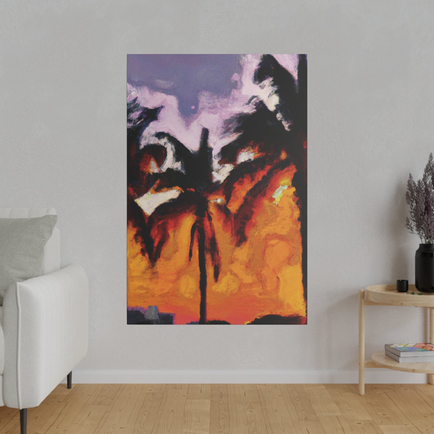 2537V - Miami Beach Sunset Painting Print | Miami | Beach | Sunset | Poster | Home Decor | Wall Art | Canvas