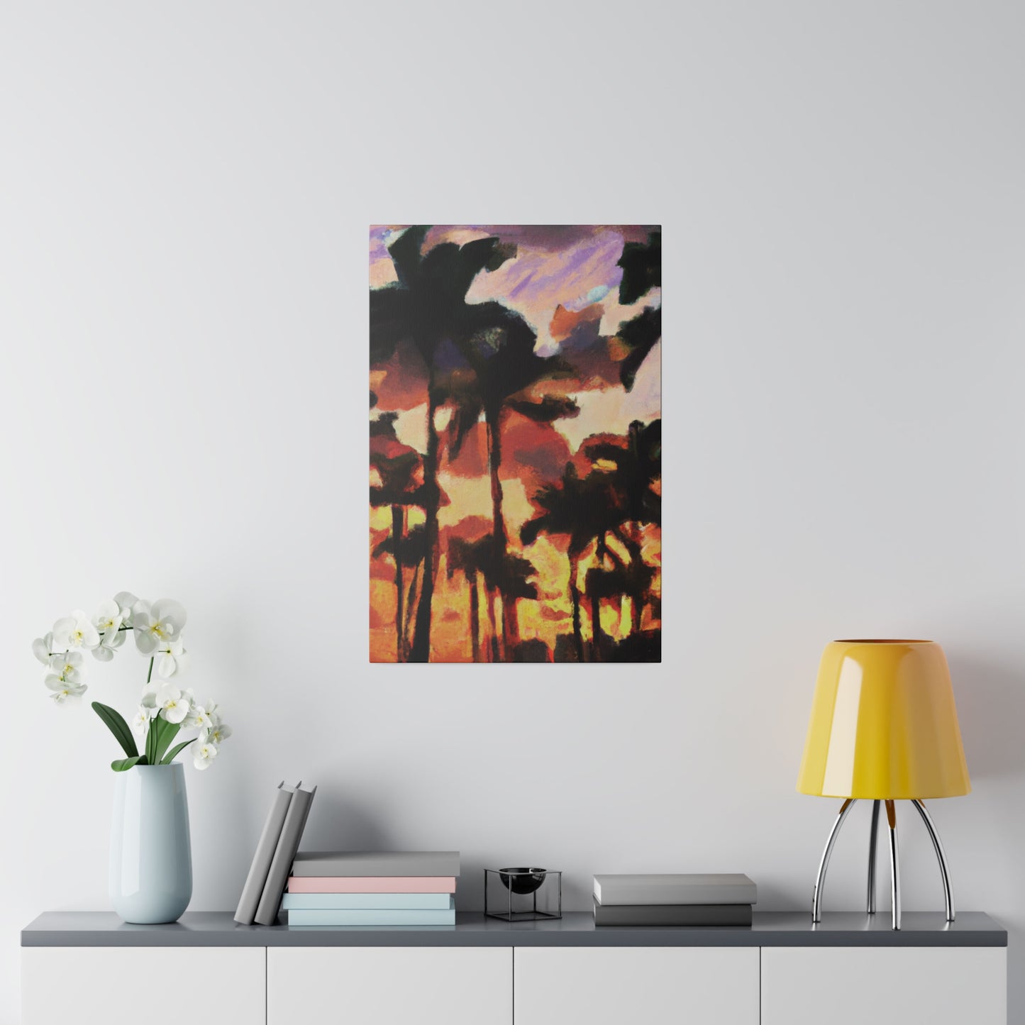 8396Z - Miami Beach Sunset Painting Print | Miami | Beach | Sunset | Poster | Home Decor | Wall Art | Canvas