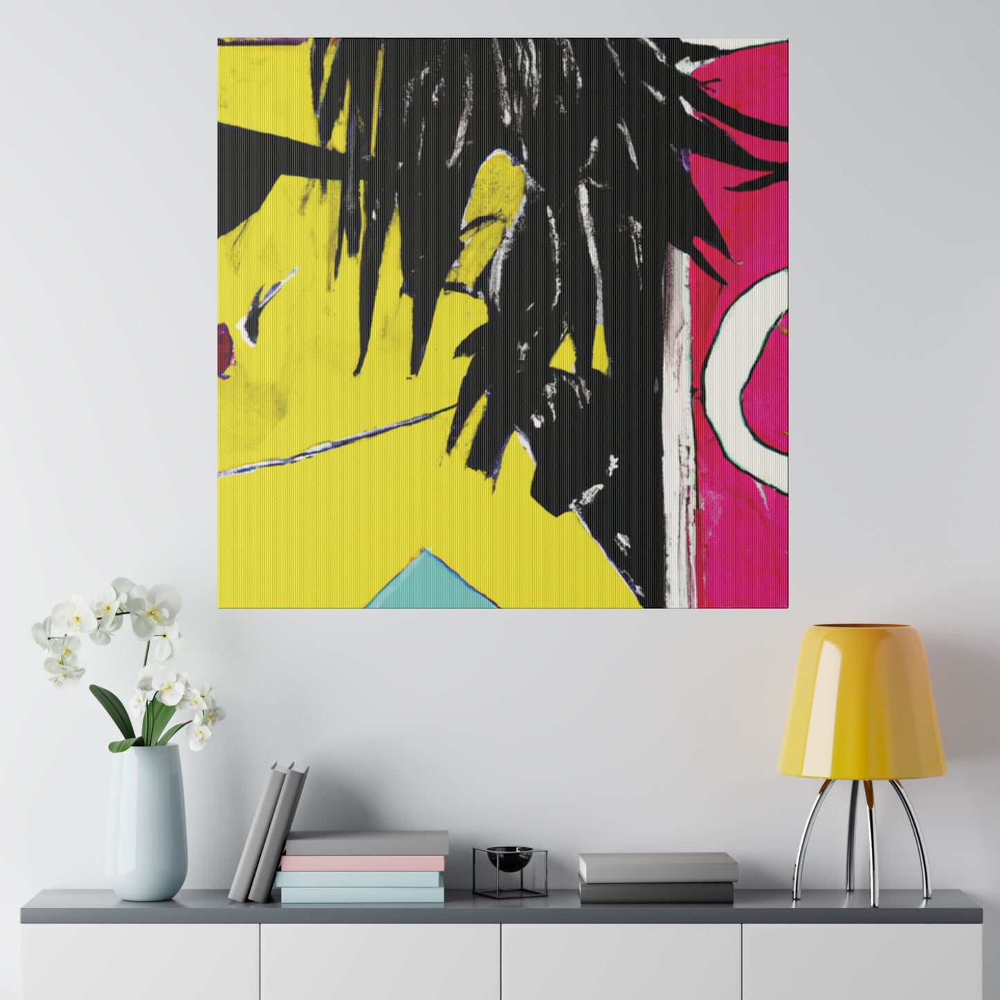 7212X - Rockstar Painting Print | Face | Abstract | Poster | Home Decor | Wall Art | Music Art | Canvas