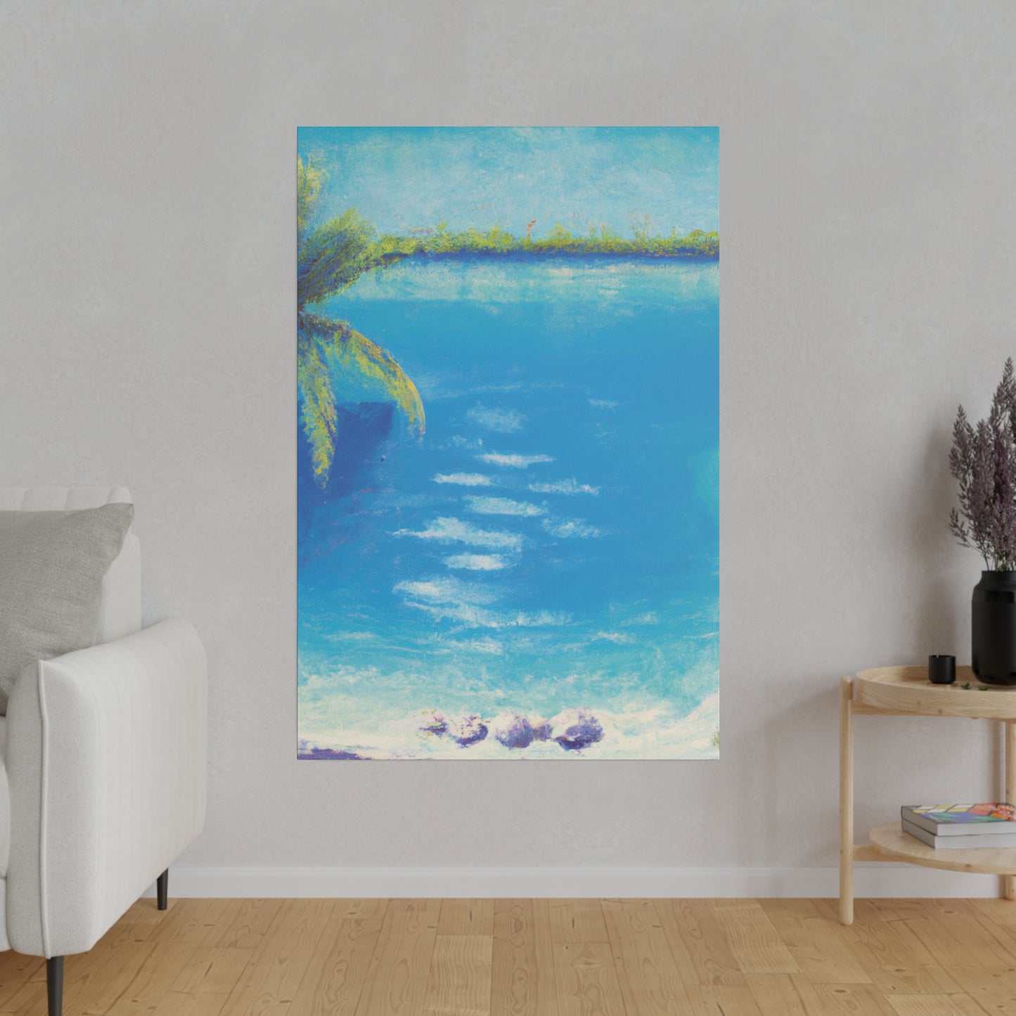 9819K - Bahamas Ocean Painting Print | Bahamas | Ocean | Beach | Poster | Home Decor | Wall Art | Canvas