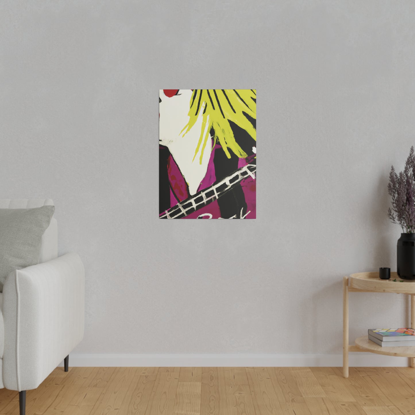 7182Q - Rockstar Painting Print | Face | Abstract | Poster | Home Decor | Wall Art | Music Art | Canvas