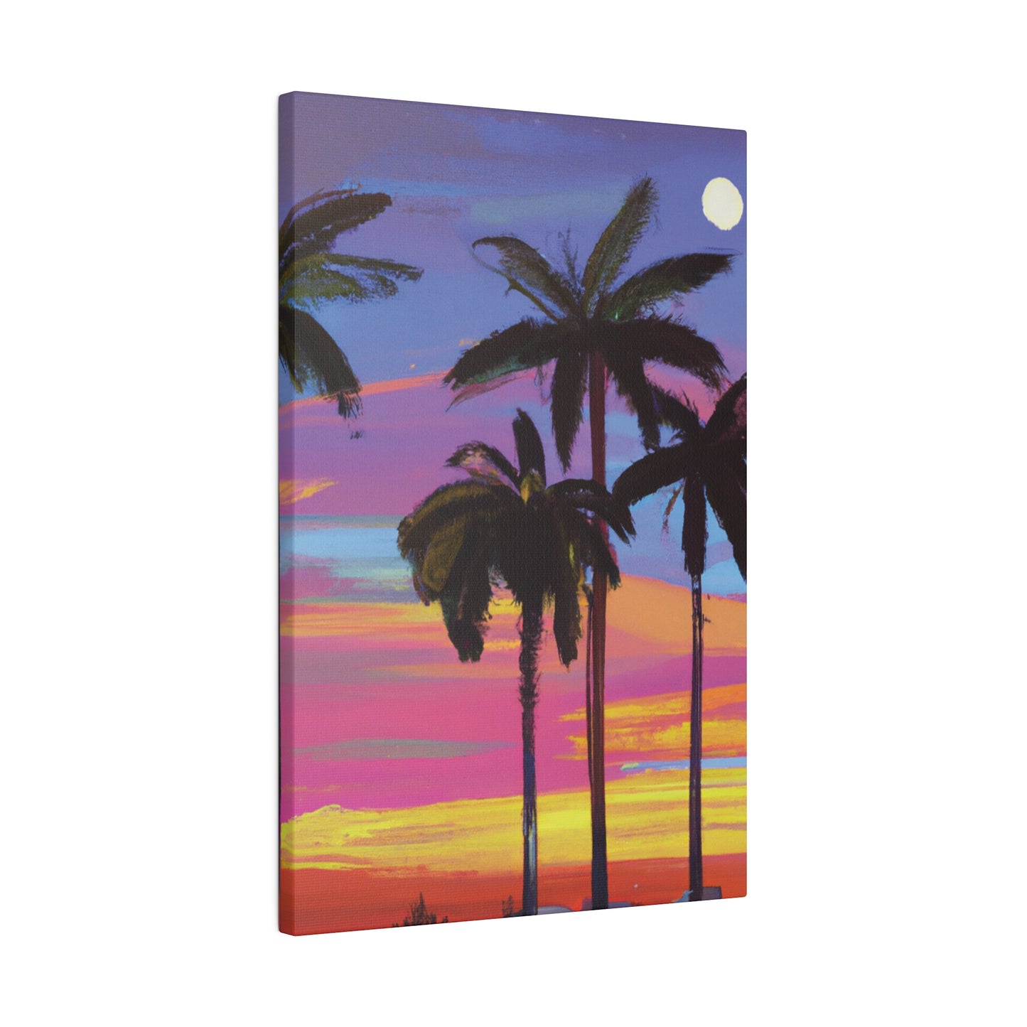 4360Y - Miami Beach Sunset Painting Print | Miami | Beach | Sunset | Poster | Home Decor | Wall Art | Canvas