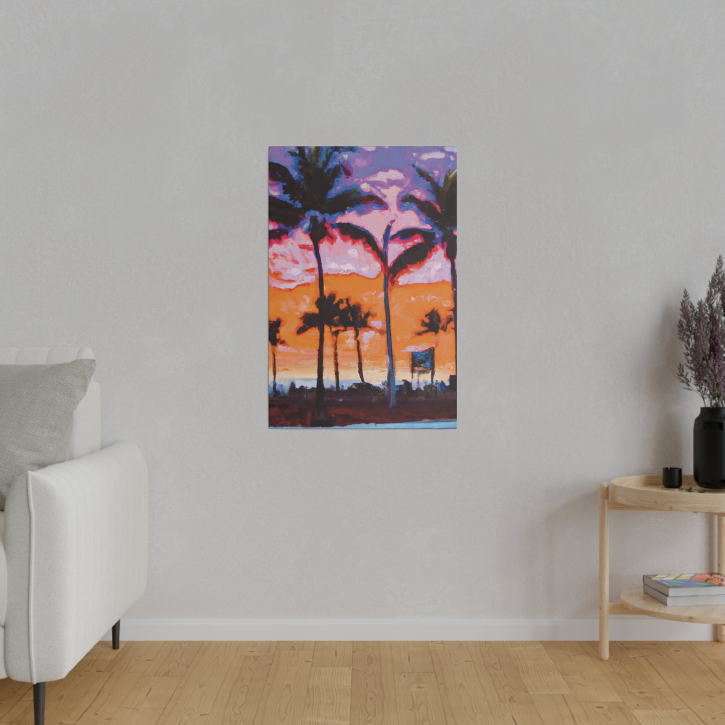 8373X - Miami Beach Sunset Painting Print | Miami | Beach | Sunset | Poster | Home Decor | Wall Art | Canvas