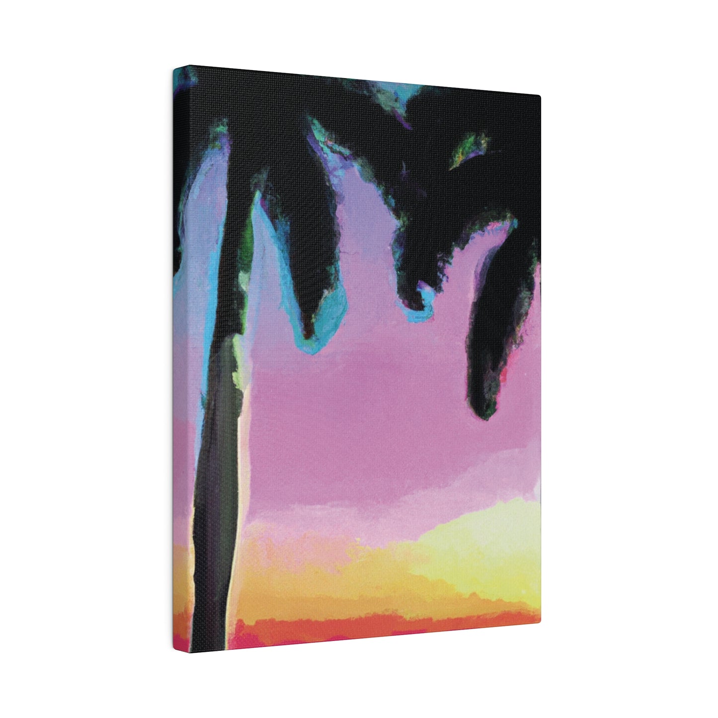 8491N - Miami Beach Sunset Painting Print | Miami | Beach | Sunset | Poster | Home Decor | Wall Art | Canvas