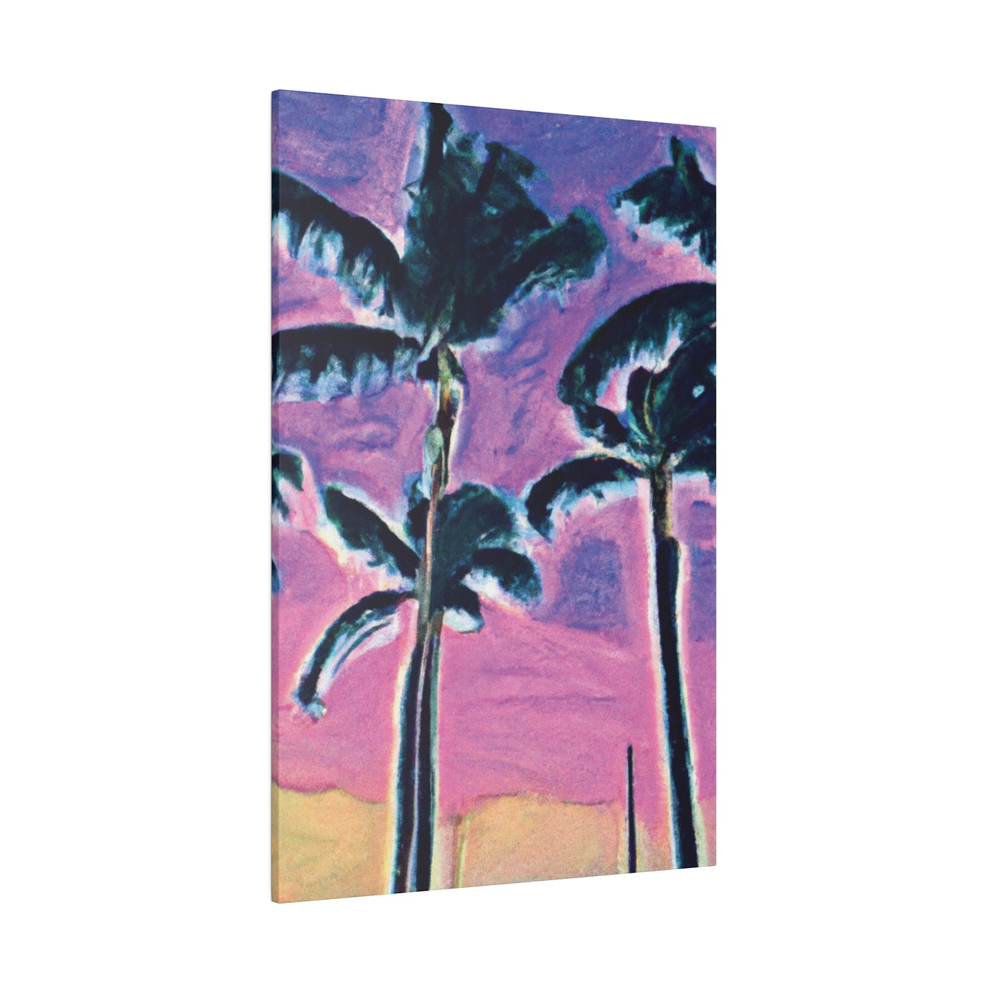 5697K - Miami Beach Sunset Painting Print | Miami | Beach | Sunset | Poster | Home Decor | Wall Art | Canvas