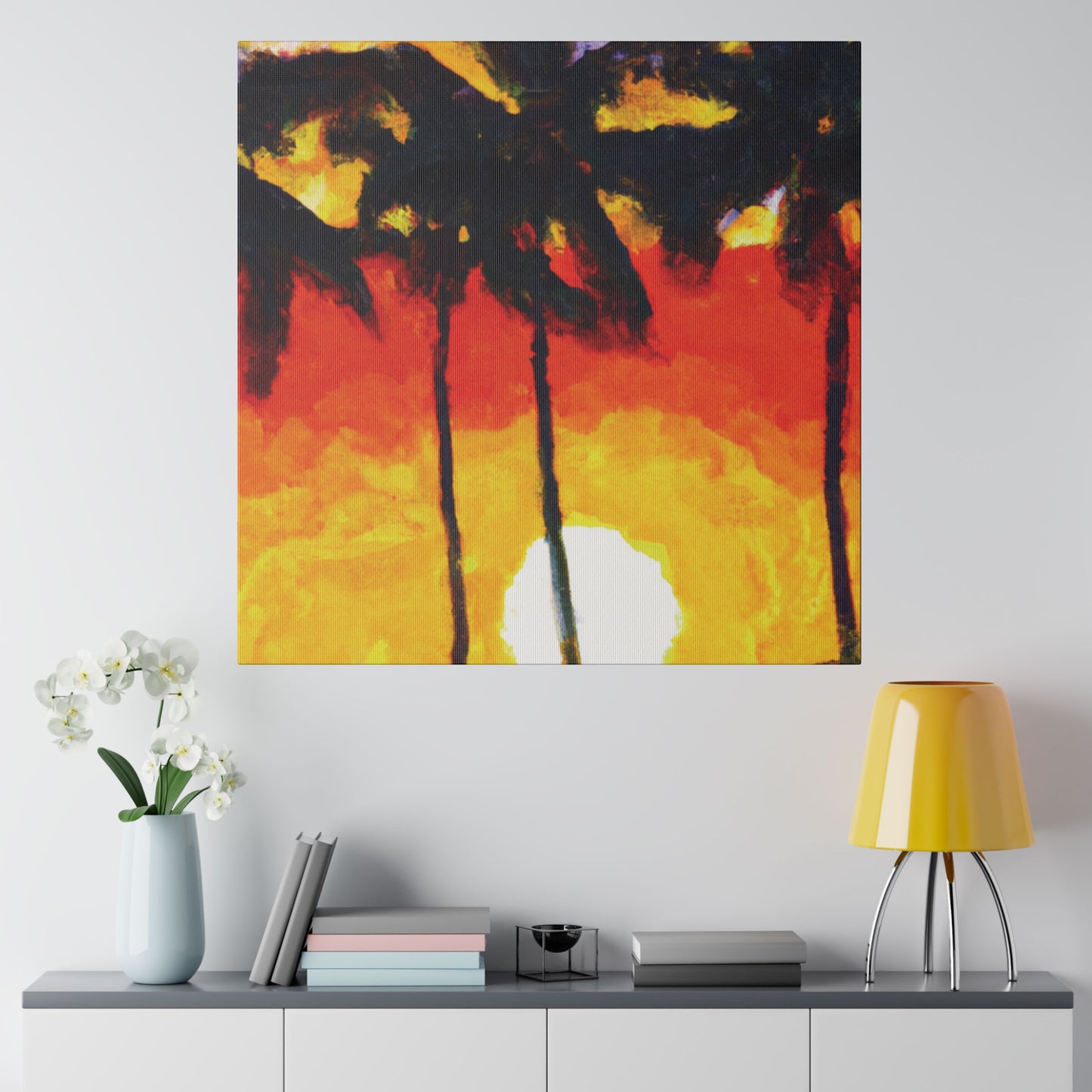 6973R - Miami Beach Sunset Painting Print | Miami | Beach | Sunset | Poster | Home Decor | Wall Art | Canvas