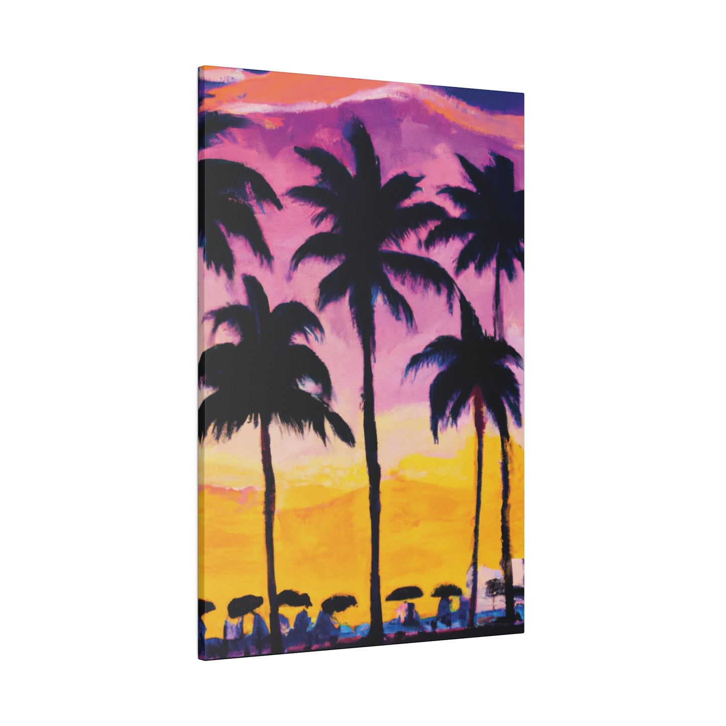 4102I - Miami Beach Sunset Painting Print | Miami | Beach | Sunset | Poster | Home Decor | Wall Art | Canvas