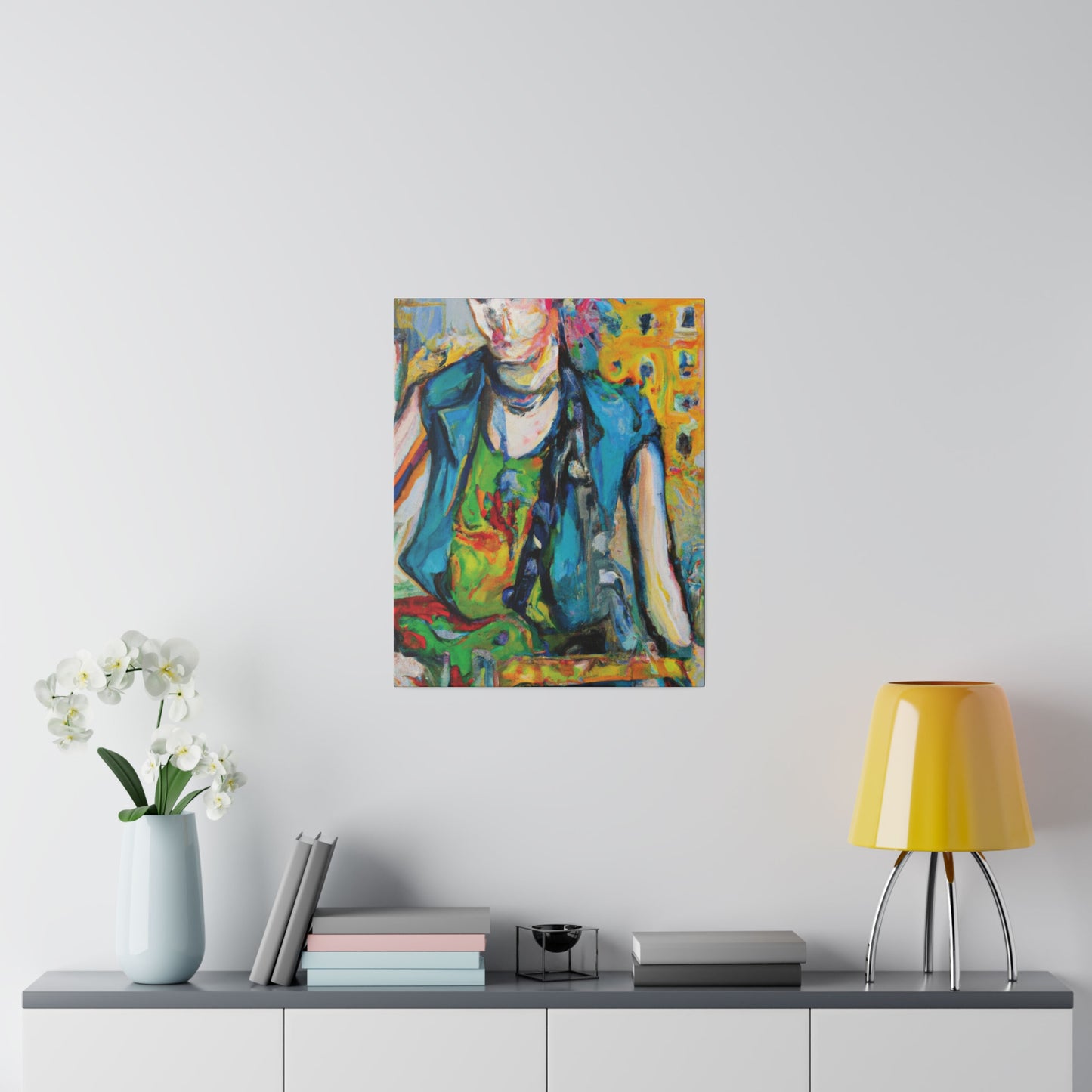 5368N - Rockstar Oil Painting Style Print | Poster | Home Decor | Wall Art | Music Art | Canvas