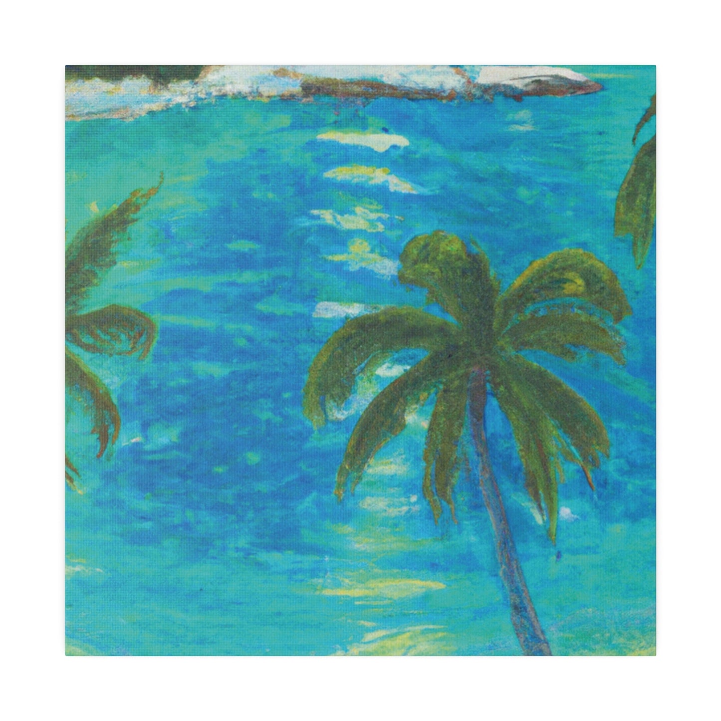 4512F - Bahamas Ocean Painting Print | Bahamas | Ocean | Beach | Poster | Home Decor | Wall Art | Canvas