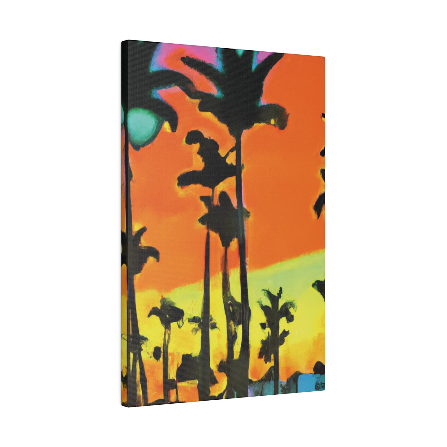 6096Q - Miami Beach Sunset Painting Print | Miami | Beach | Sunset | Poster | Home Decor | Wall Art | Canvas