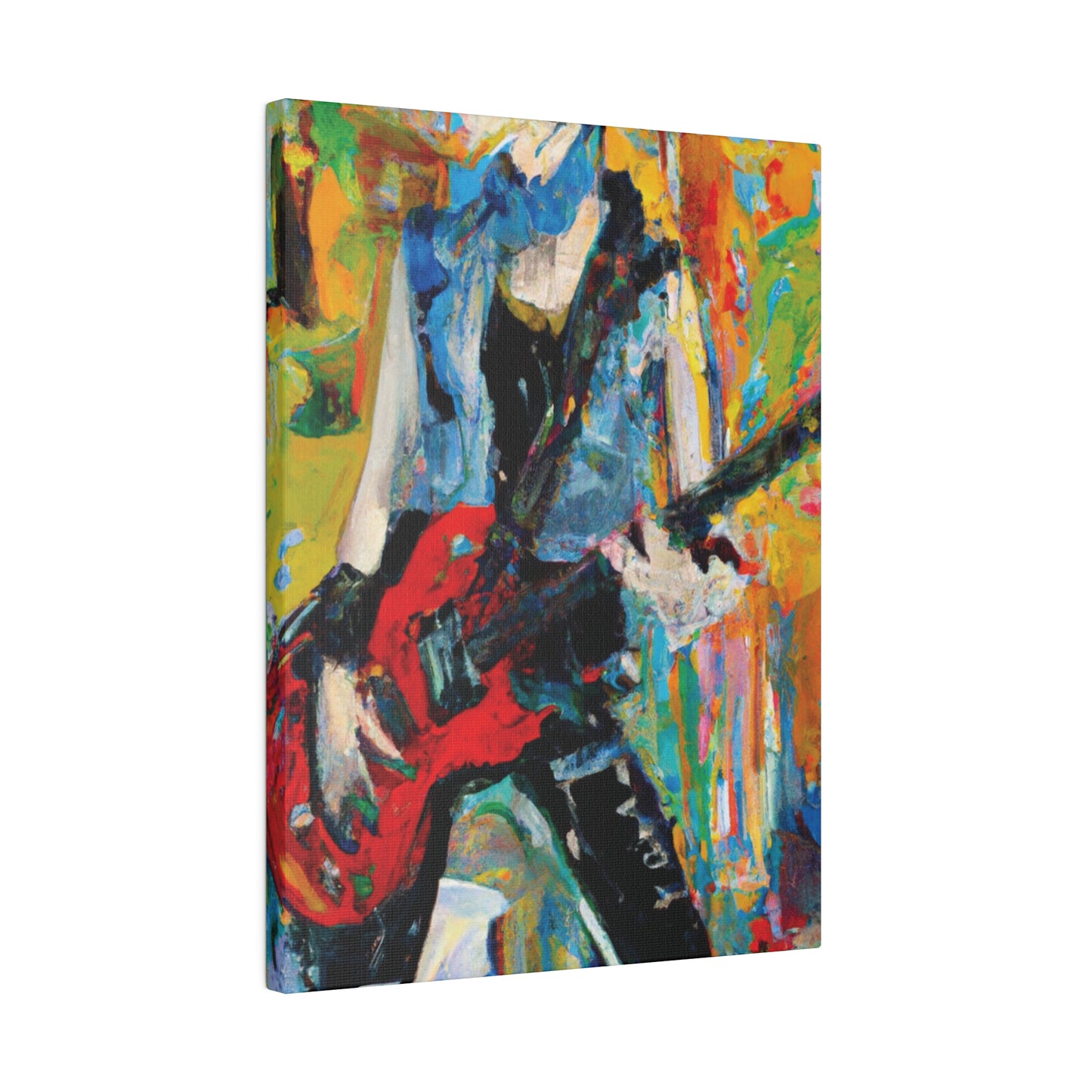 4721P - Rockstar Oil Painting Style Print | Poster | Home Decor | Wall Art | Music Art | Canvas