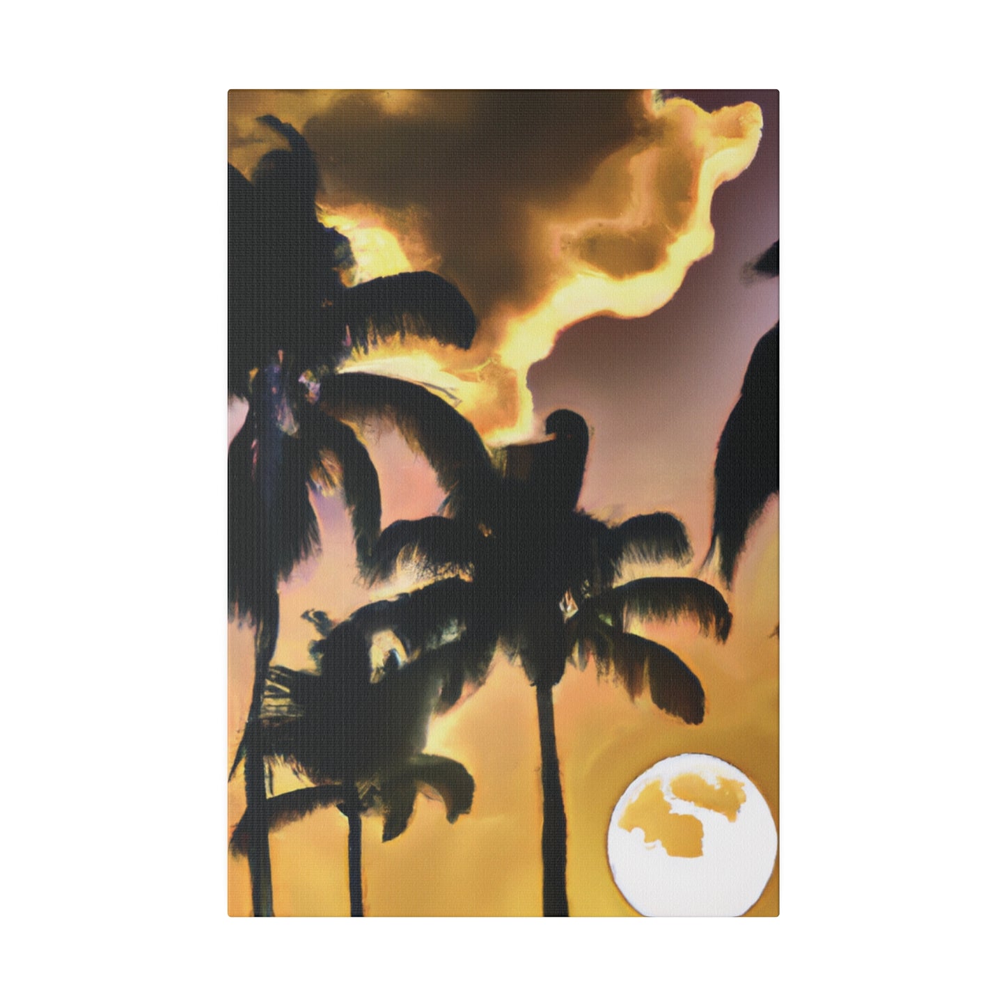 6382Q - Miami Beach Sunset Painting Print | Miami | Beach | Sunset | Poster | Home Decor | Wall Art | Canvas