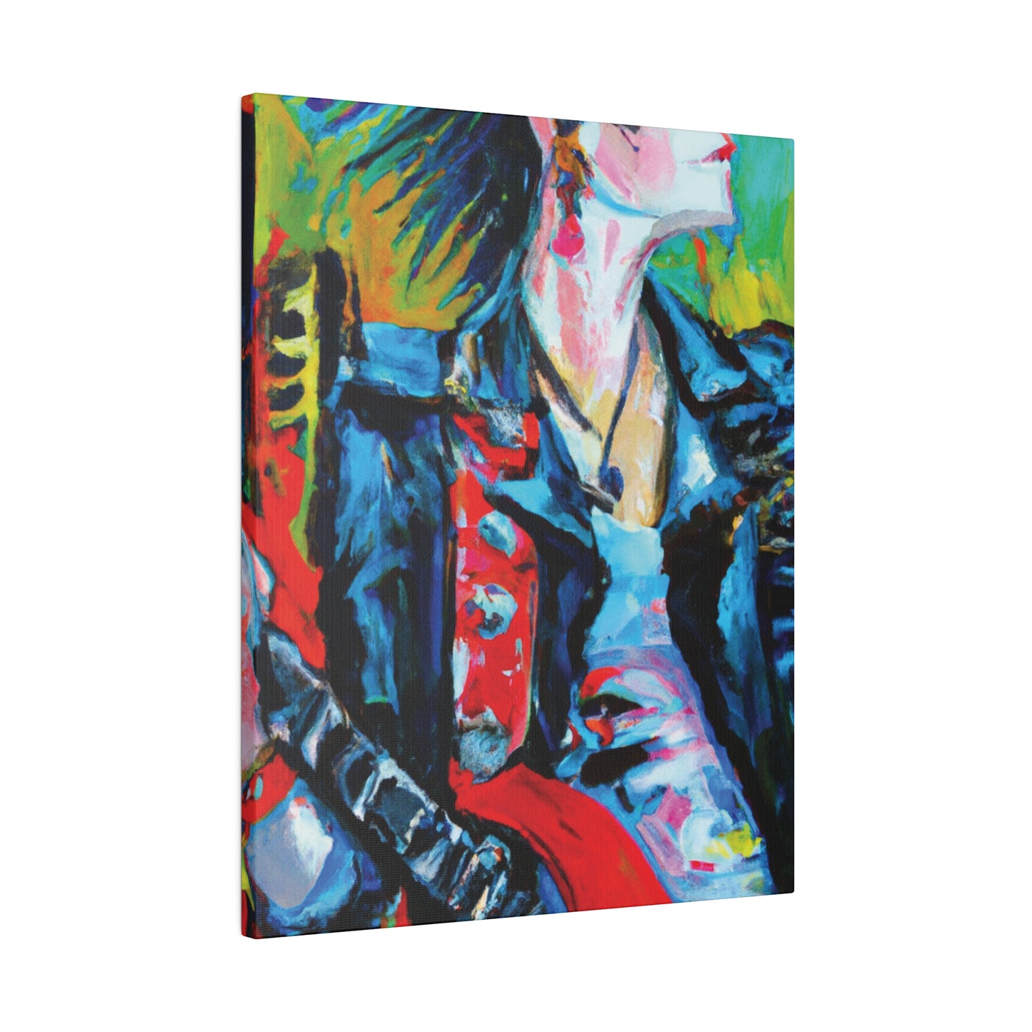 4109T - Rockstar Oil Painting Style Print | Poster | Home Decor | Wall Art | Music Art | Canvas