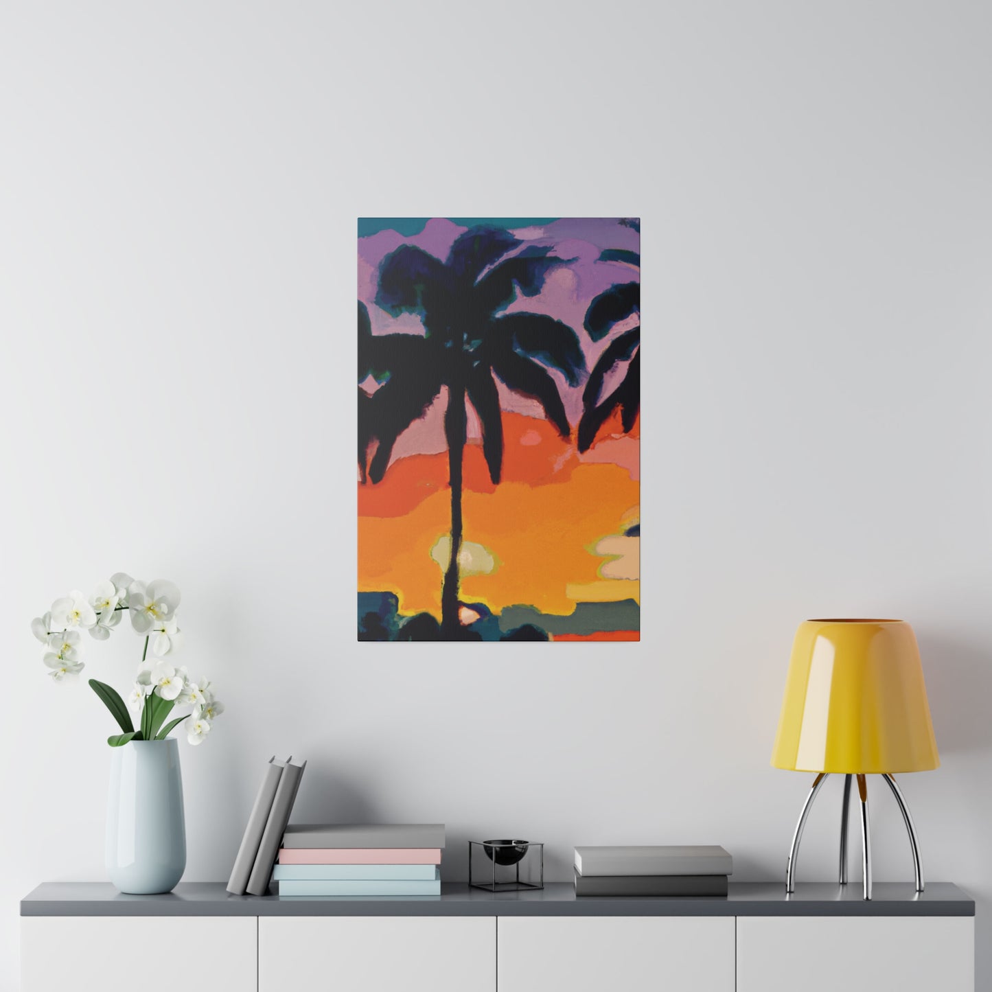 7875Z - Miami Beach Sunset Painting Print | Miami | Beach | Sunset | Poster | Home Decor | Wall Art | Canvas