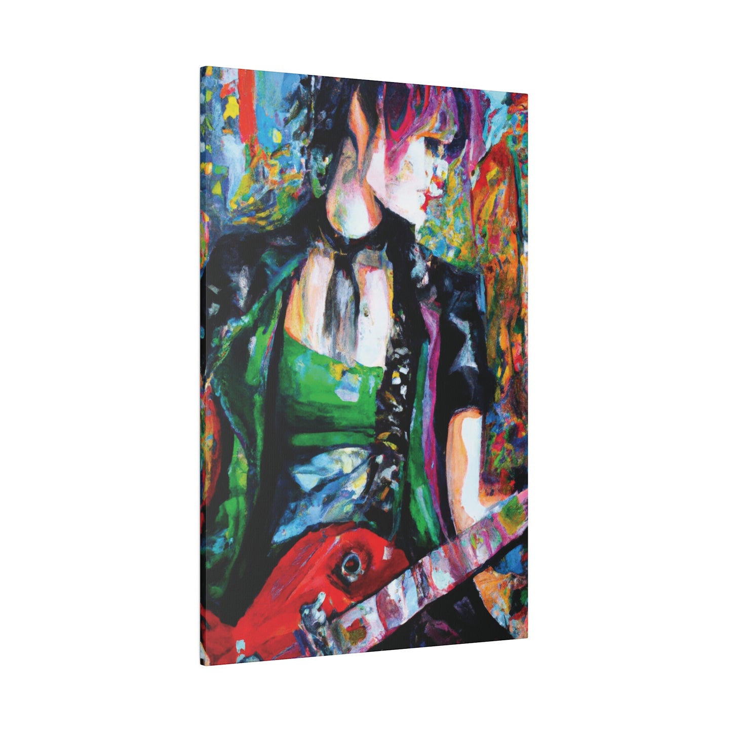 9737J - Rockstar Oil Painting Style Print | Poster | Home Decor | Wall Art | Music Art | Canvas