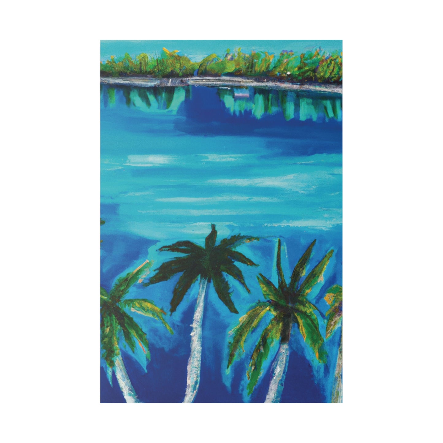 6741K - Bahamas Ocean Painting Print | Bahamas | Ocean | Beach | Poster | Home Decor | Wall Art | Canvas