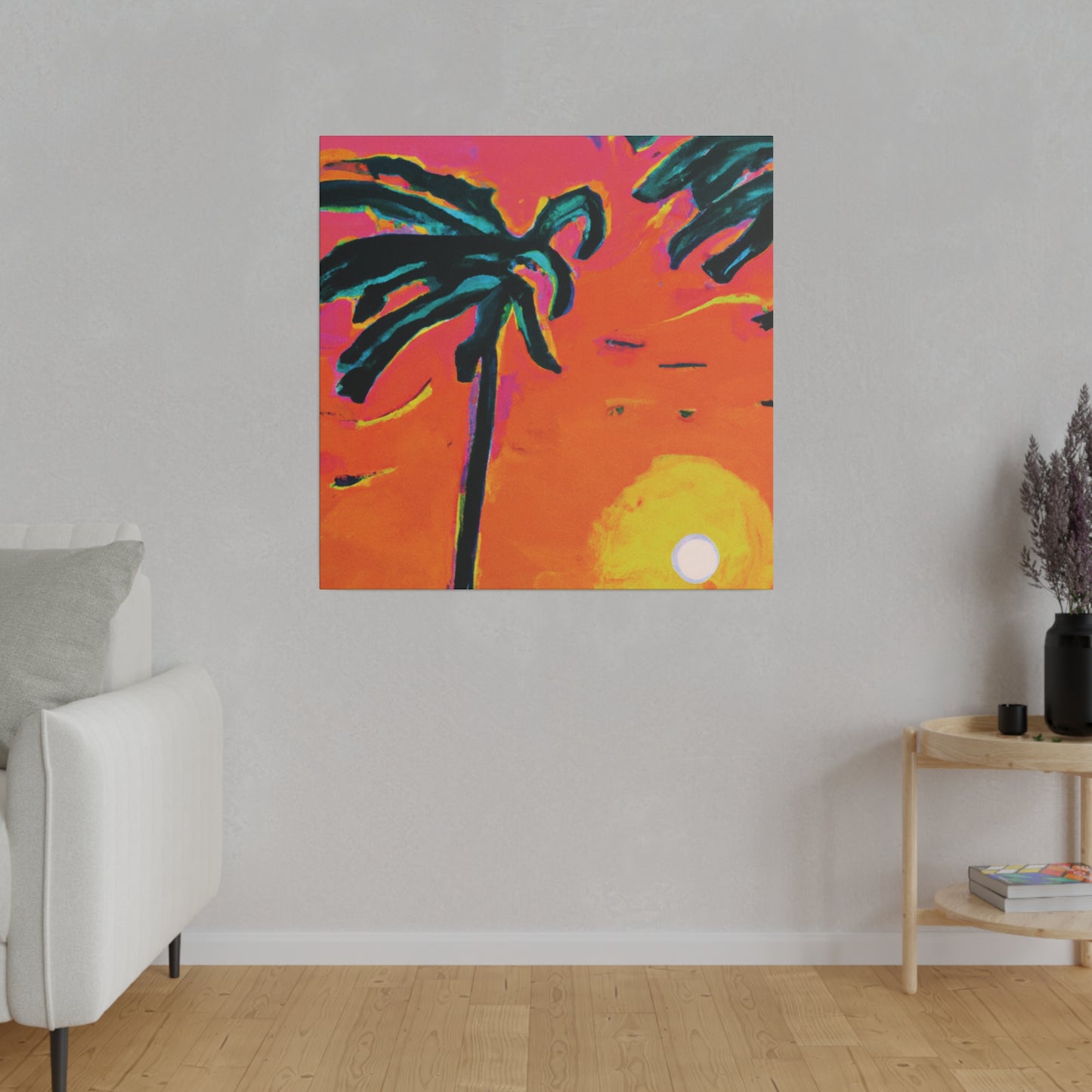 7273U - Miami Beach Sunset Painting Print | Miami | Beach | Sunset | Poster | Home Decor | Wall Art | Canvas