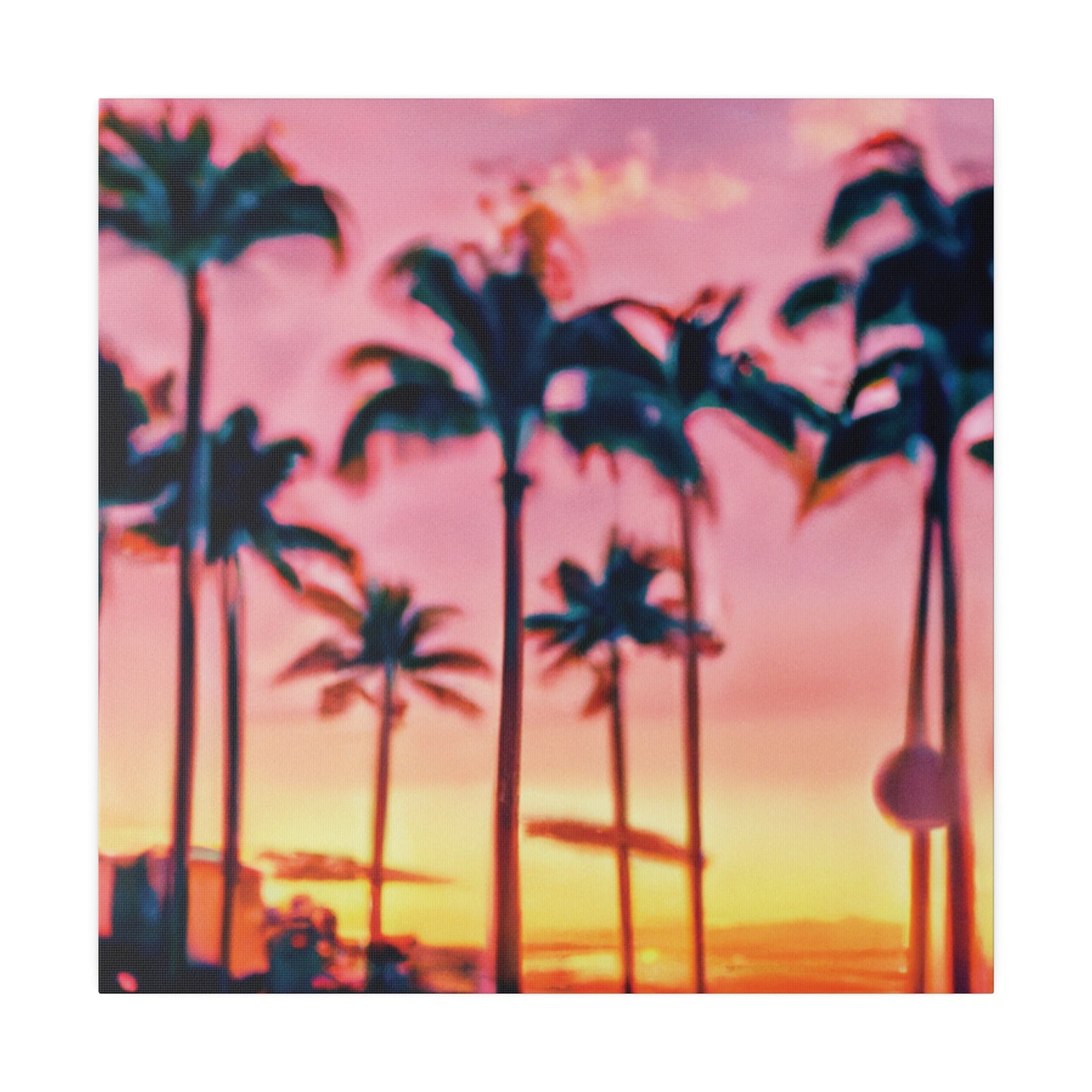 8183G - Miami Beach Sunset Painting Print | Miami | Beach | Sunset | Poster | Home Decor | Wall Art | Canvas