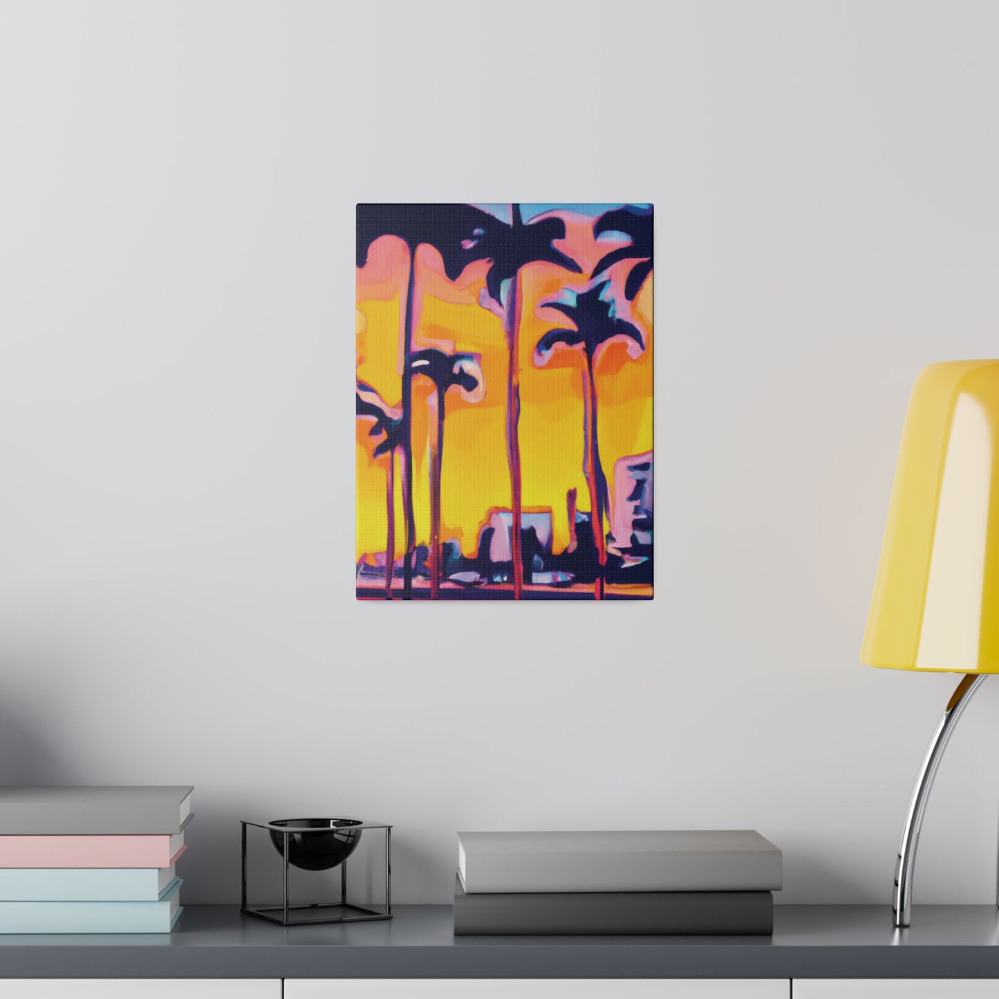 9692W - Miami Beach Sunset Painting Print | Miami | Beach | Sunset | Poster | Home Decor | Wall Art | Canvas