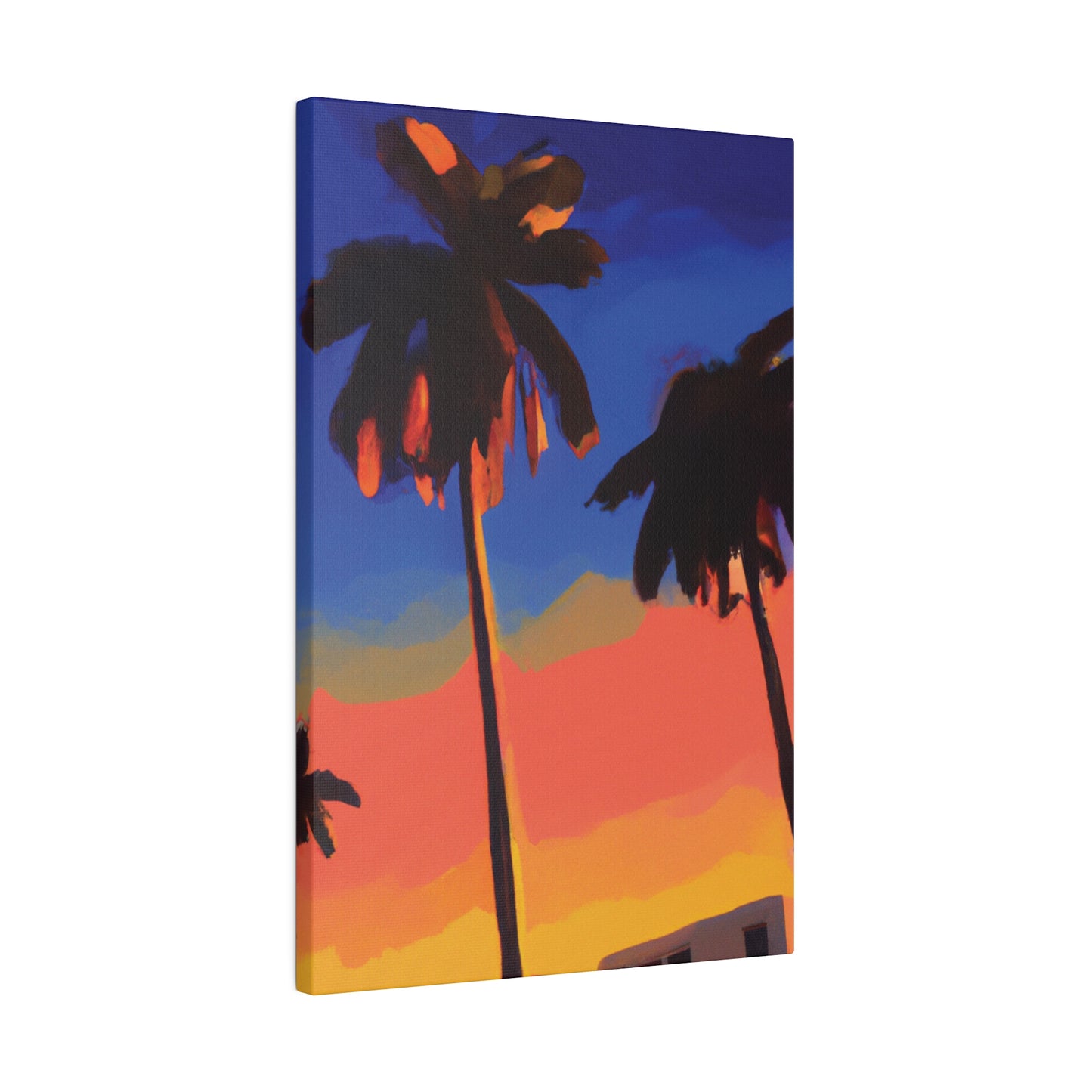 9562Q - Miami Beach Sunset Painting Print | Miami | Beach | Sunset | Poster | Home Decor | Wall Art | Canvas