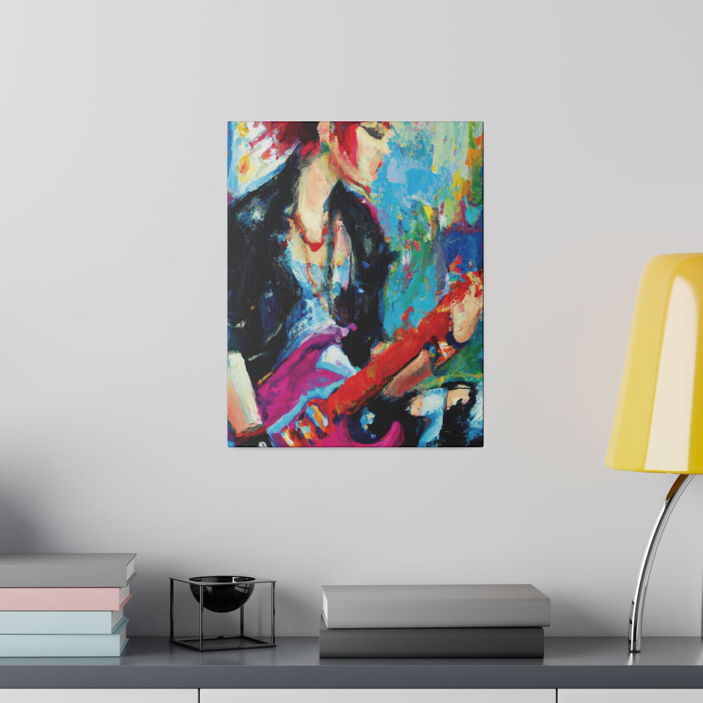 6476F - Rockstar Oil Painting Style Print | Poster | Home Decor | Wall Art | Music Art | Canvas