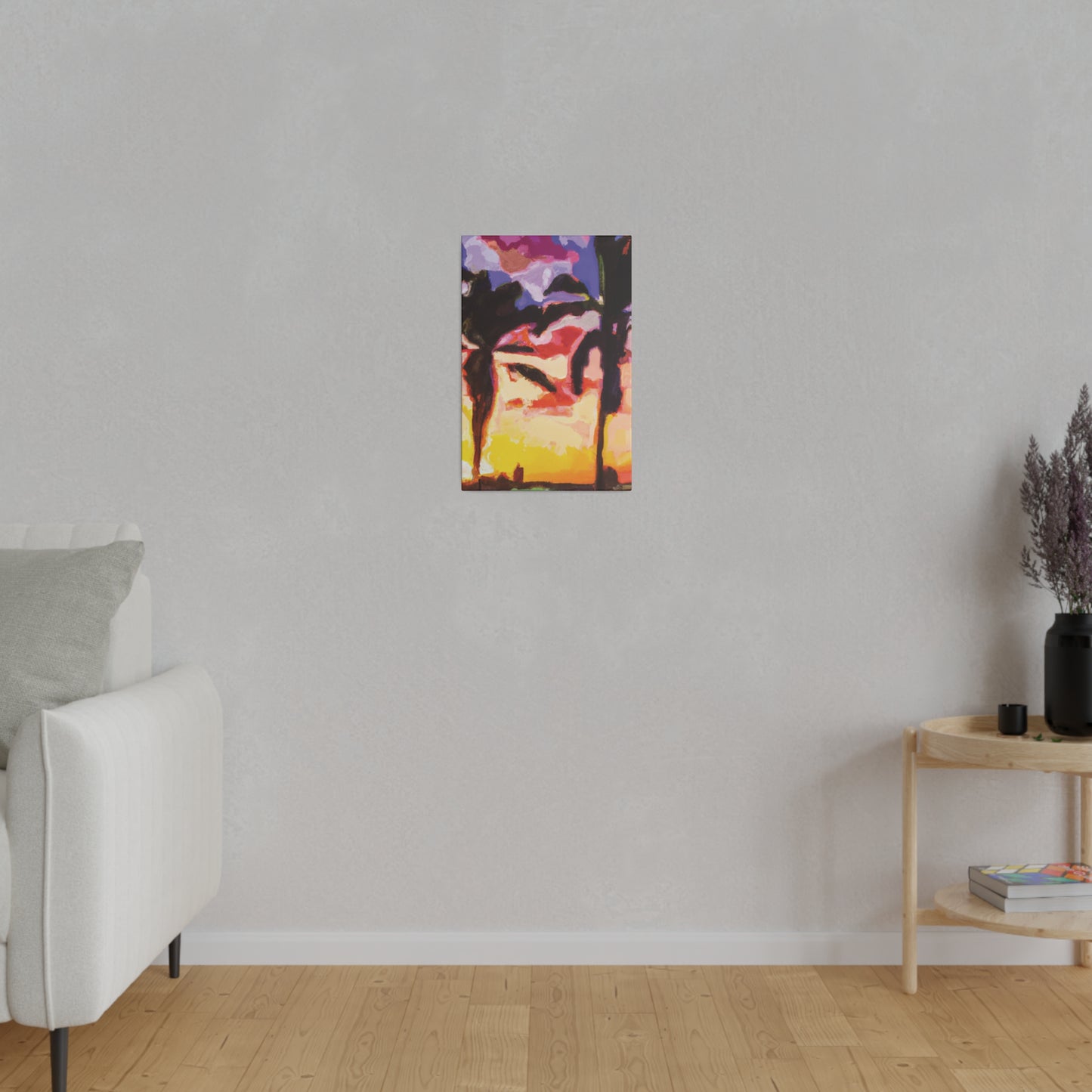 1138H - Miami Beach Sunset Painting Print | Miami | Beach | Sunset | Poster | Home Decor | Wall Art | Canvas