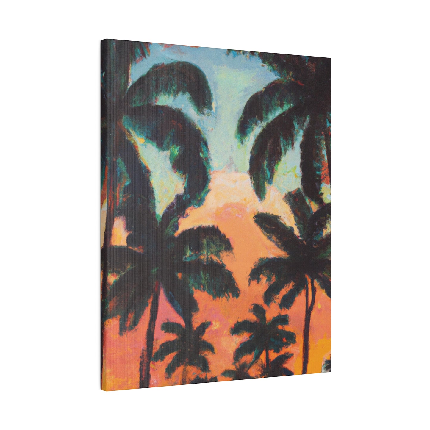 2854A - Miami Beach Sunset Painting Print | Miami | Beach | Sunset | Poster | Home Decor | Wall Art | Canvas