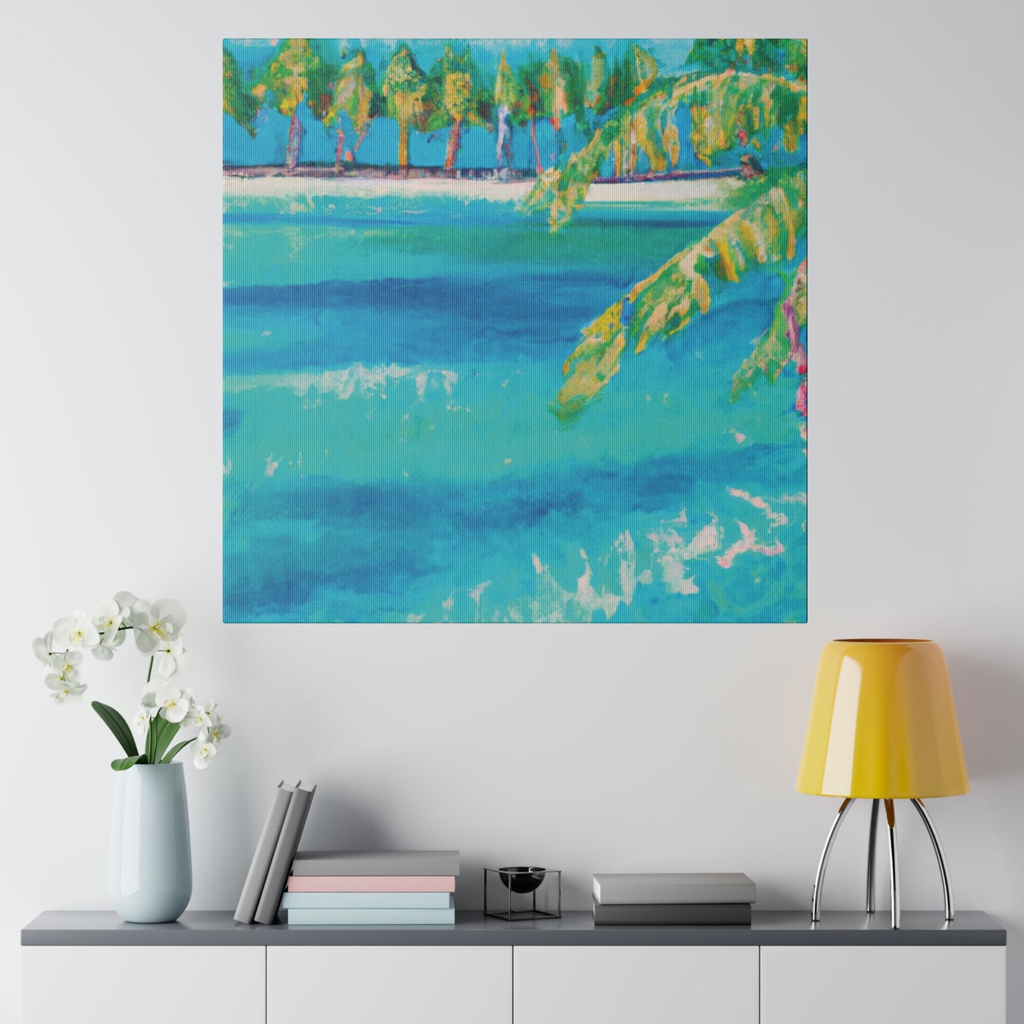 6000X - Bahamas Ocean Painting Print | Bahamas | Ocean | Beach | Poster | Home Decor | Wall Art | Canvas