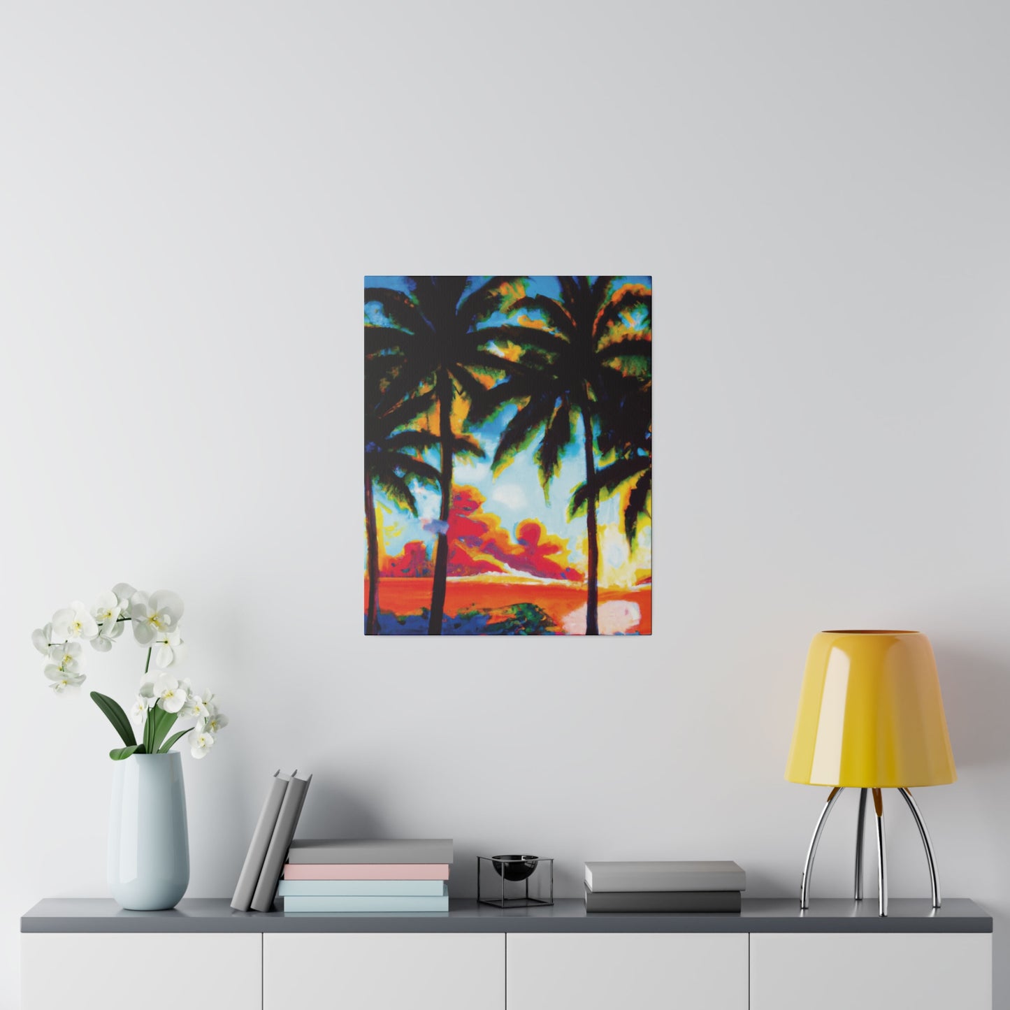 941Q - Miami Beach Sunset Painting Print | Miami | Beach | Sunset | Poster | Home Decor | Wall Art | Canvas