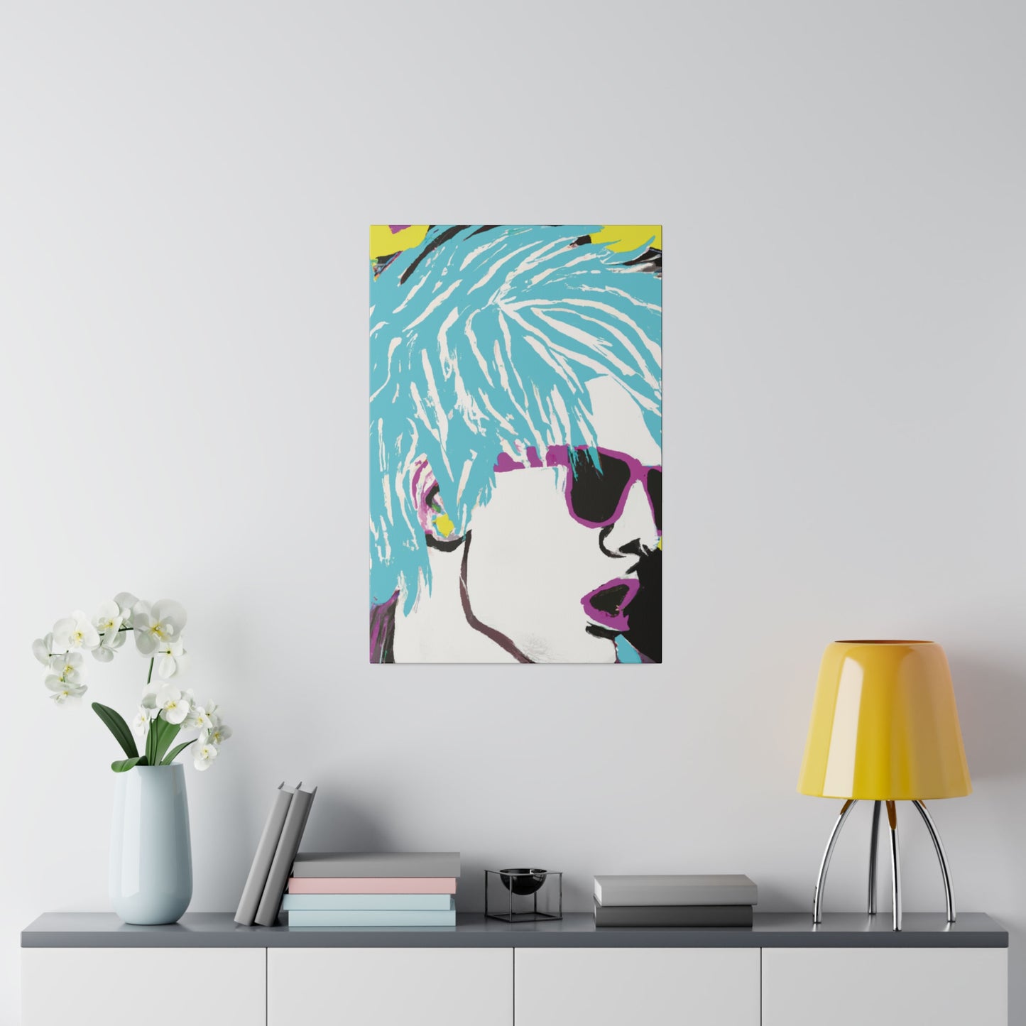 5802P - Rockstar Painting Print | Face | Abstract | Poster | Home Decor | Wall Art | Music Art | Canvas