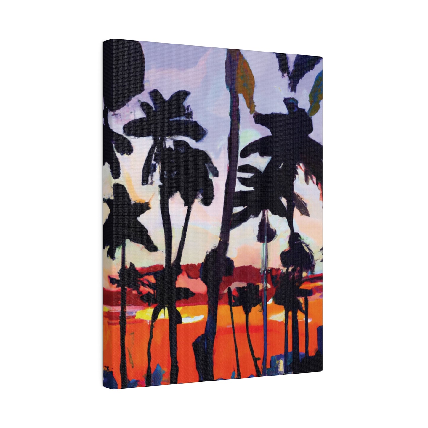 4161D - Miami Beach Sunset Painting Print | Miami | Beach | Sunset | Poster | Home Decor | Wall Art | Canvas