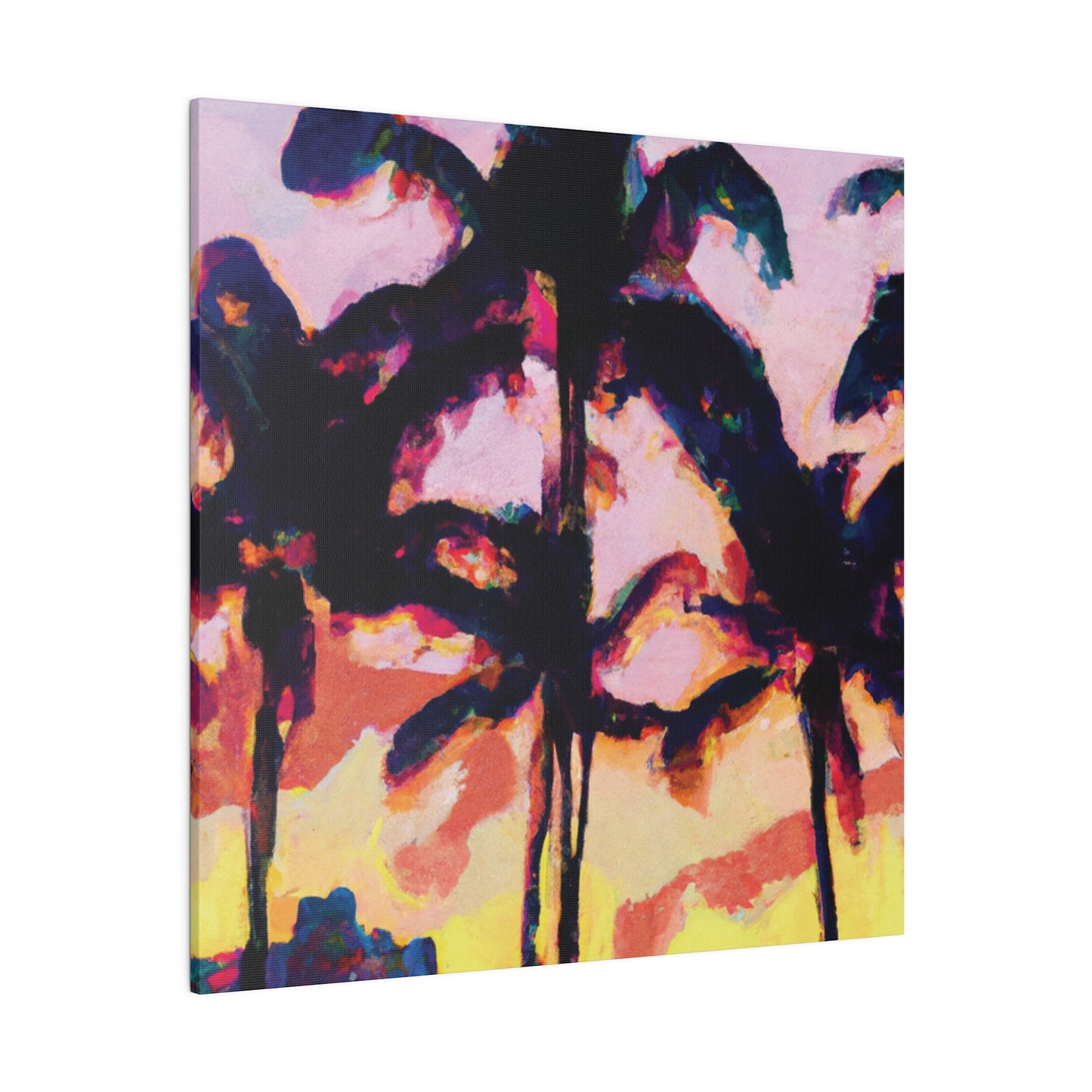 3398S - Miami Beach Sunset Painting Print | Miami | Beach | Sunset | Poster | Home Decor | Wall Art | Canvas