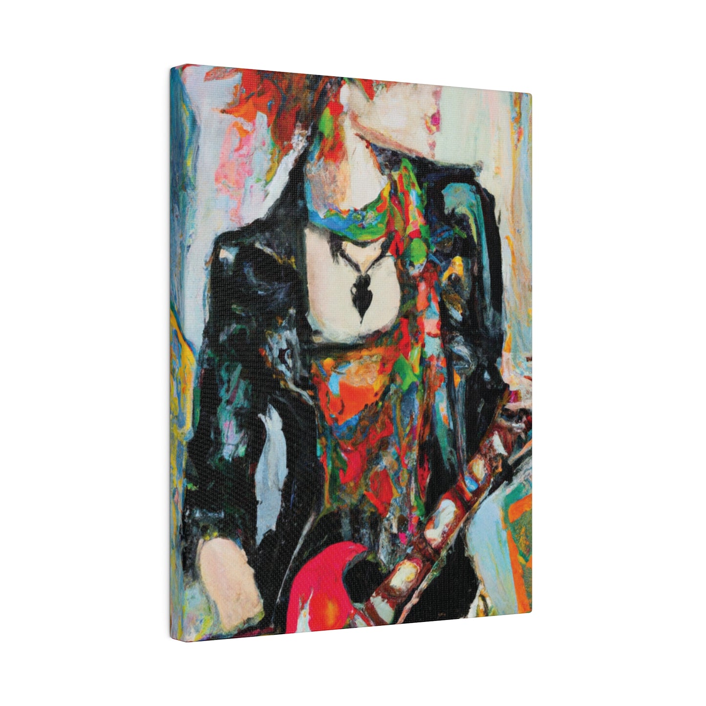 7482S - Rockstar Oil Painting Style Print | Poster | Home Decor | Wall Art | Music Art | Canvas