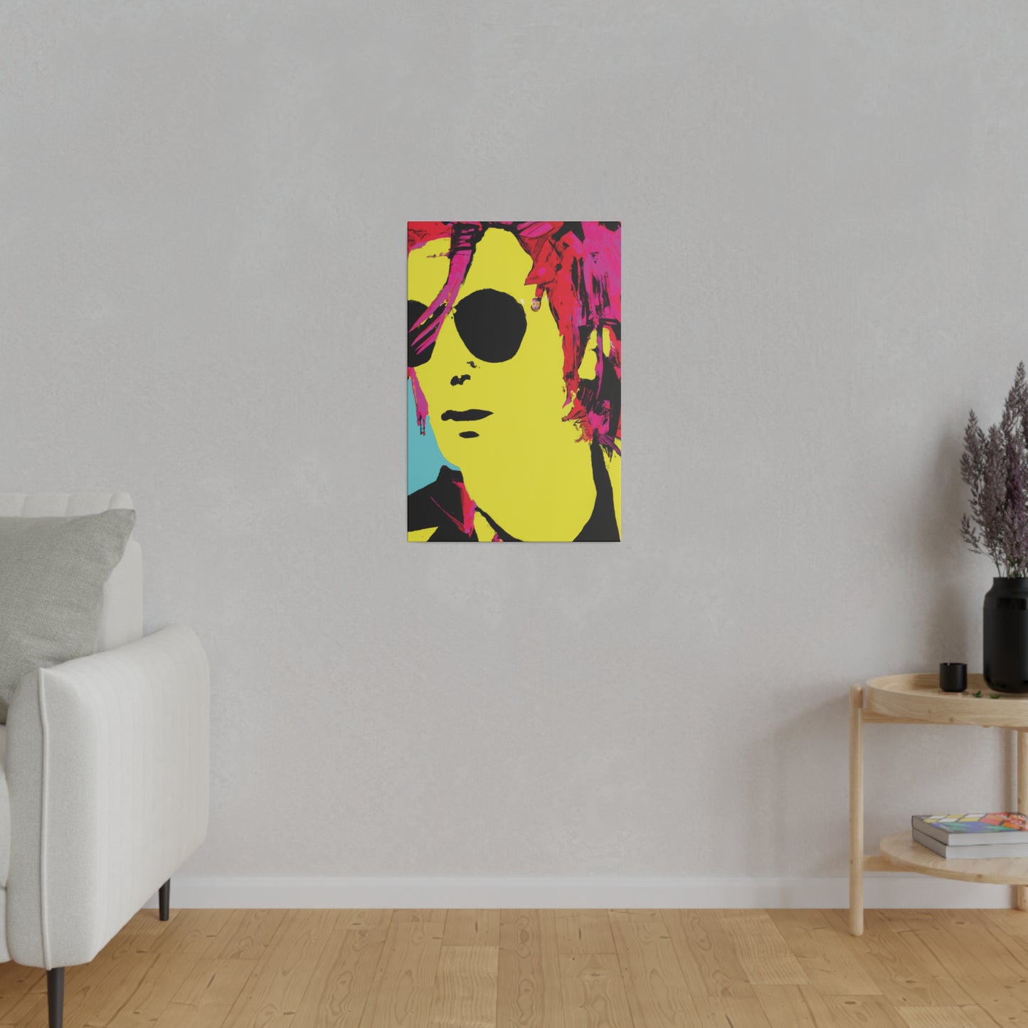 4543A - Rockstar Painting Print | Face | Abstract | Poster | Home Decor | Wall Art | Music Art | Canvas