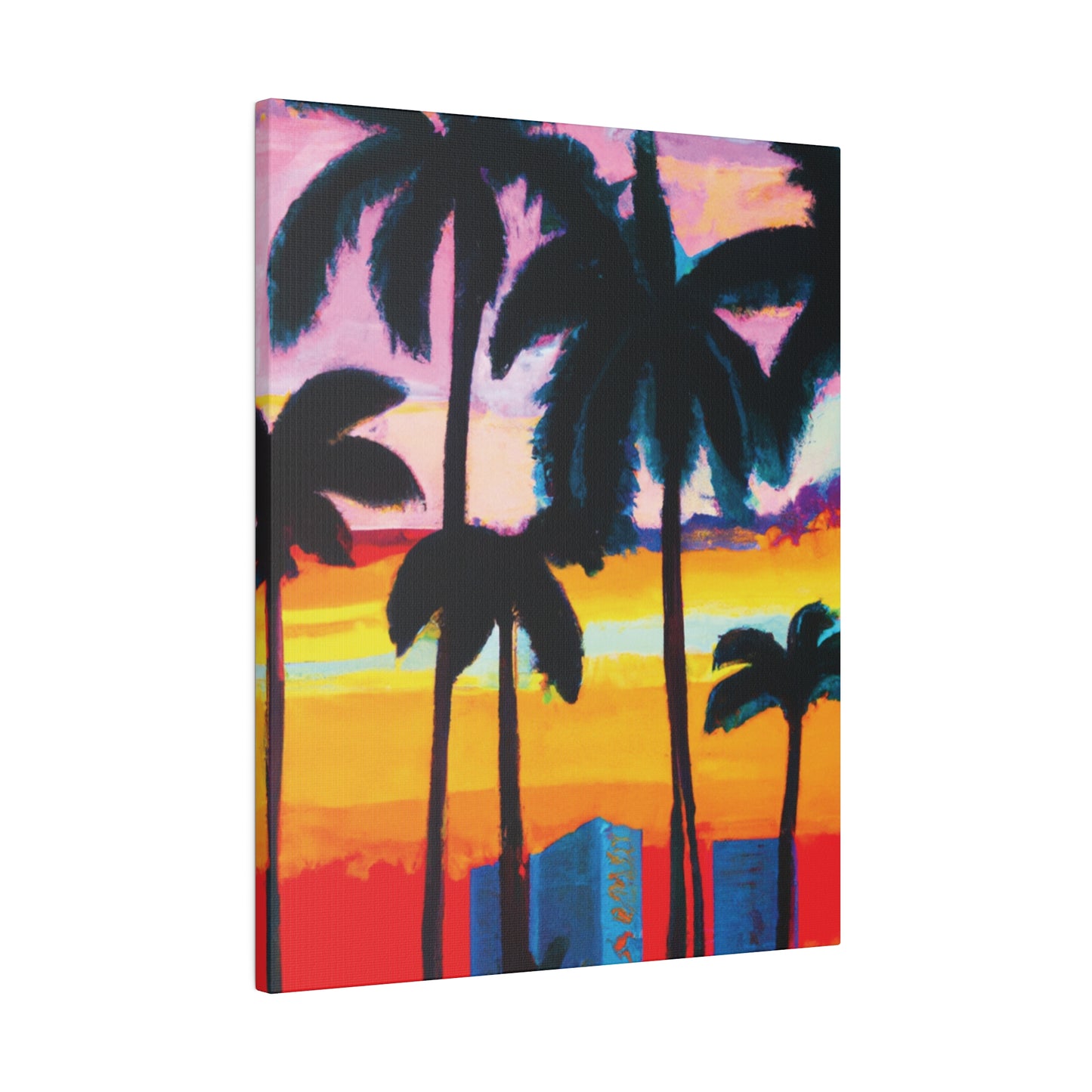 6891Y - Miami Beach Sunset Painting Print | Miami | Beach | Sunset | Poster | Home Decor | Wall Art | Canvas