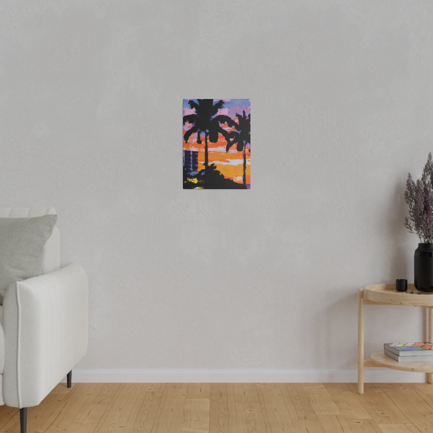 4756G - Miami Beach Sunset Painting Print | Miami | Beach | Sunset | Poster | Home Decor | Wall Art | Canvas