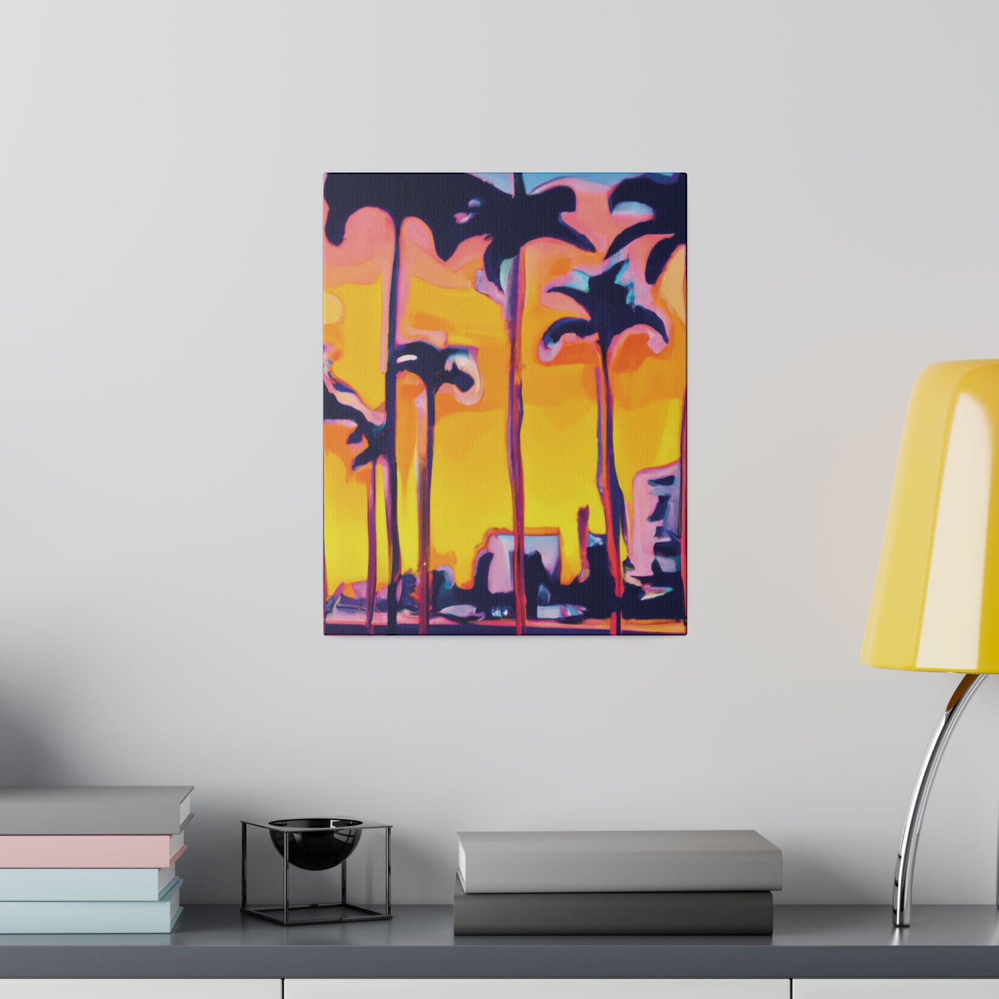 9692W - Miami Beach Sunset Painting Print | Miami | Beach | Sunset | Poster | Home Decor | Wall Art | Canvas