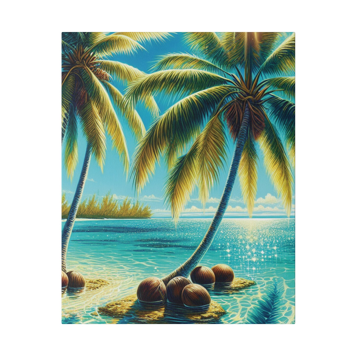 8231M - Bahamas Ocean Painting Print | Bahamas | Ocean | Beach | Poster | Home Decor | Wall Art | Canvas