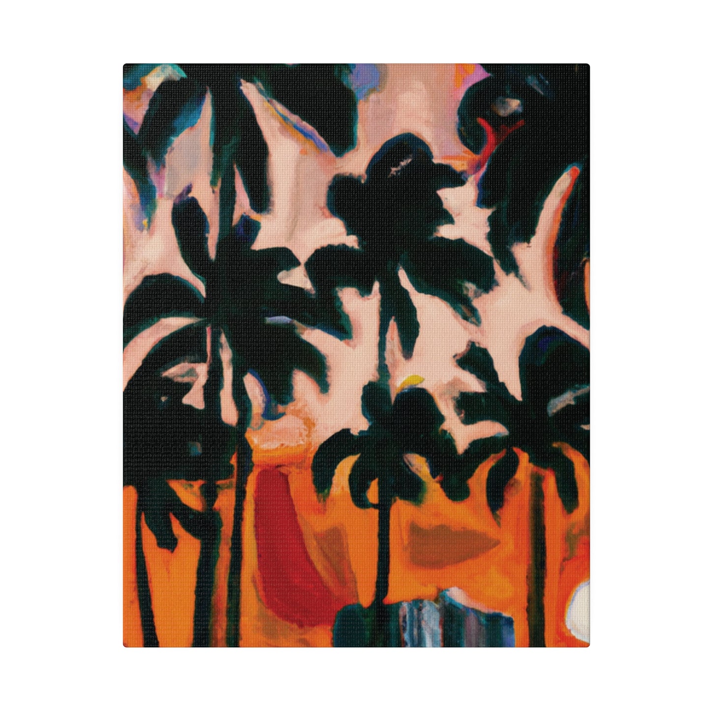 4317T - Miami Beach Sunset Painting Print | Miami | Beach | Sunset | Poster | Home Decor | Wall Art | Canvas