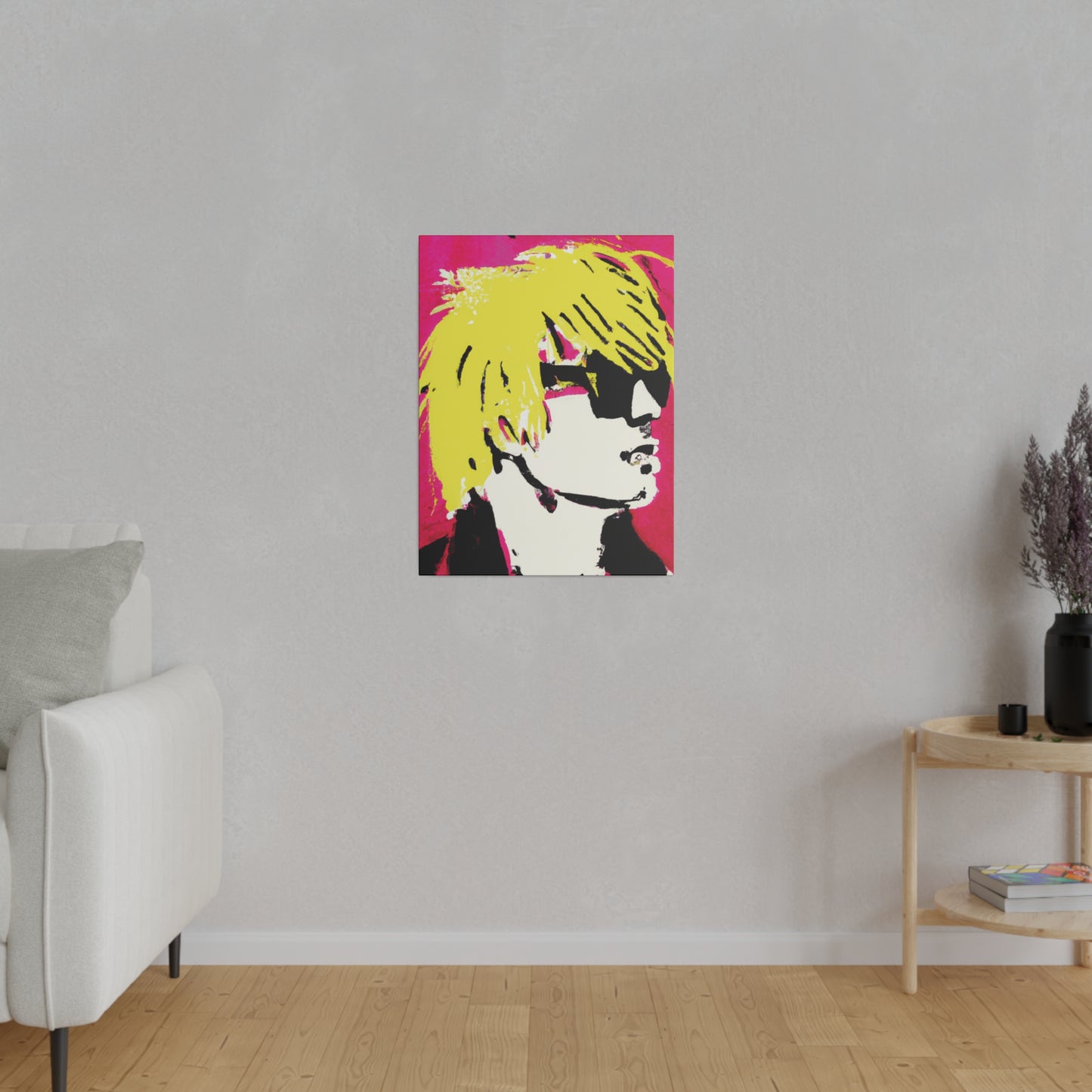 6662A - Rockstar Painting Print | Face | Abstract | Poster | Home Decor | Wall Art | Music Art | Canvas