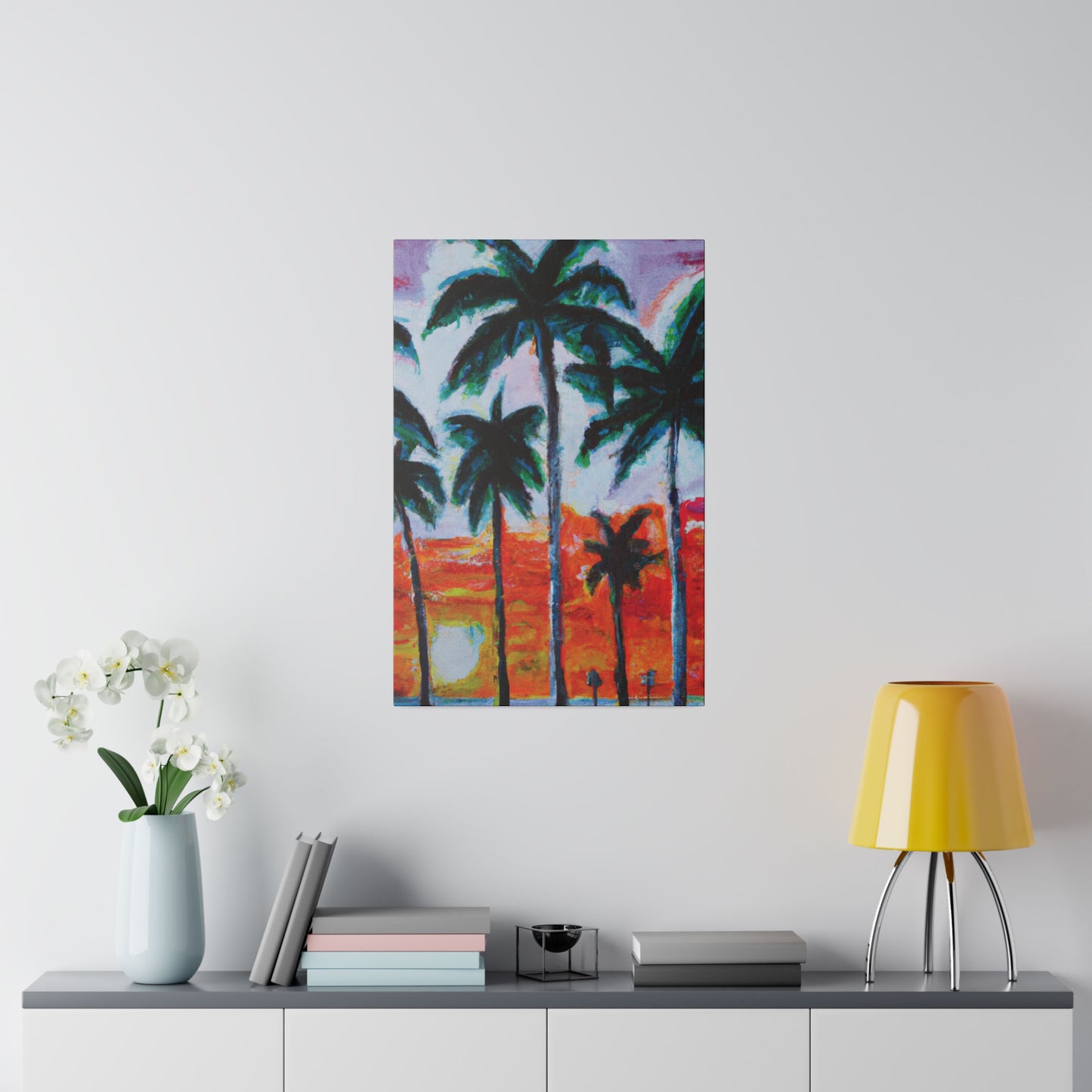 5398G - Miami Beach Sunset Painting Print | Miami | Beach | Sunset | Poster | Home Decor | Wall Art | Canvas