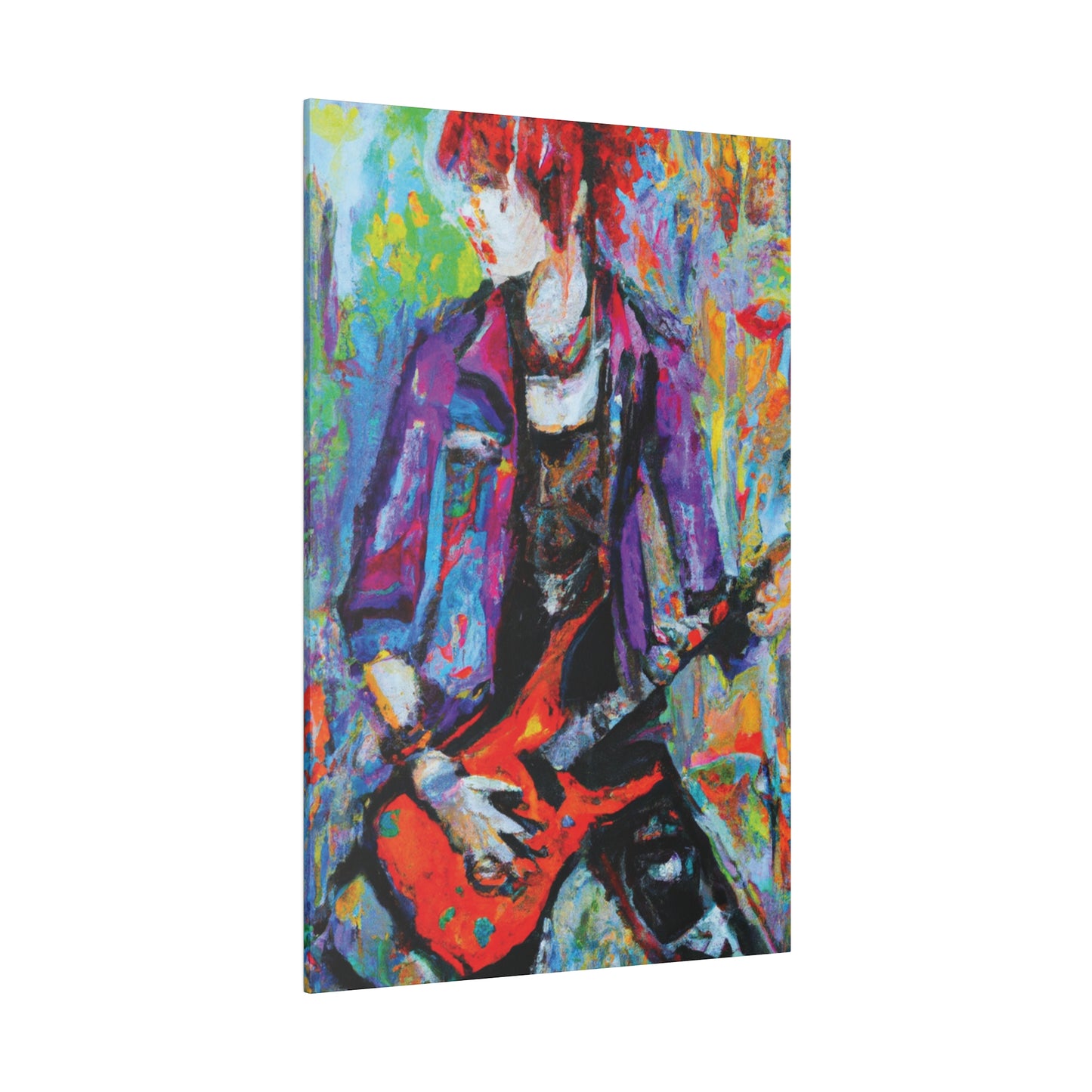 3123Q - Rockstar Oil Painting Style Print | Poster | Home Decor | Wall Art | Music Art | Canvas