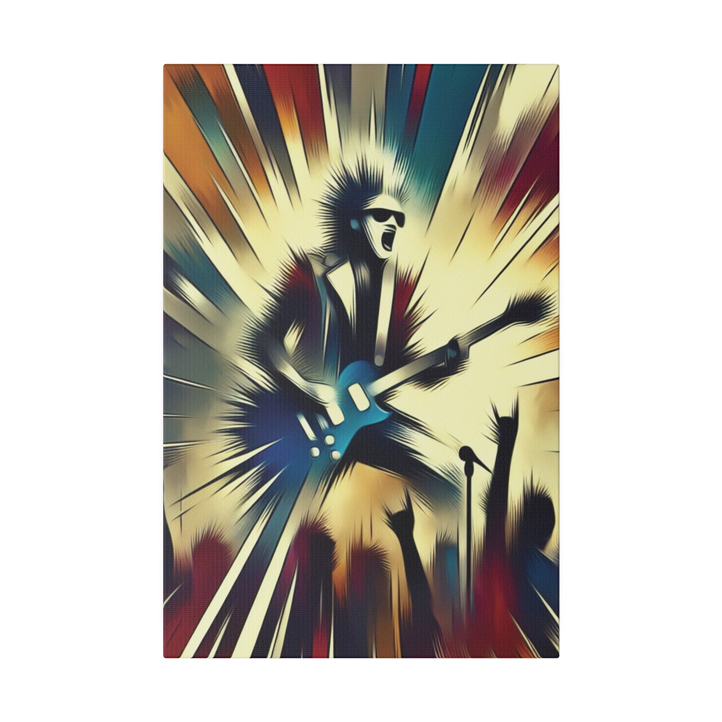 1872L - Rockstar Painting Print | Face | Abstract | Poster | Home Decor | Wall Art | Music Art | Canvas