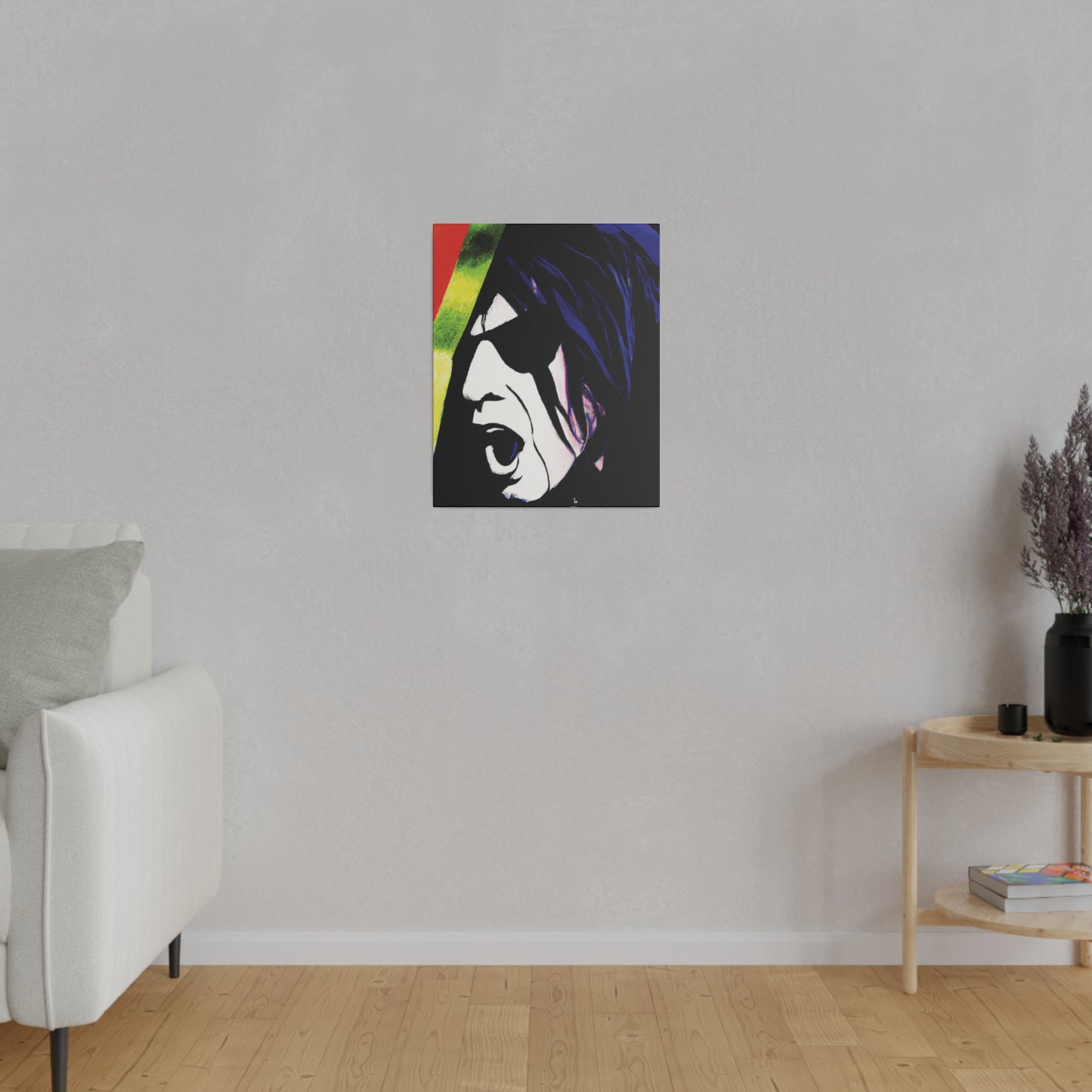 1890A - Rockstar Painting Print | Face | Abstract | Poster | Home Decor | Wall Art | Music Art | Canvas